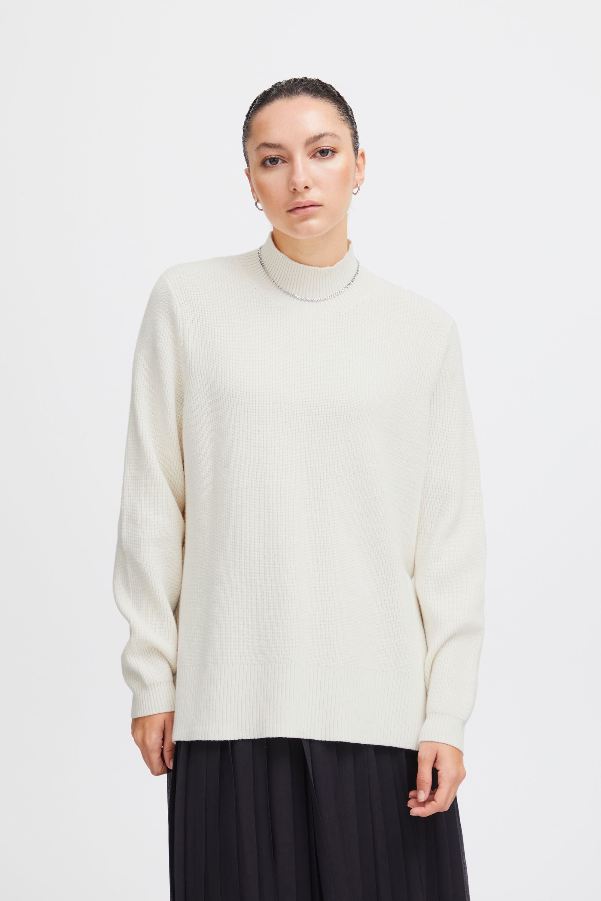 Ichi Strickfleece-Pullover »Strickpullover IHBoston«