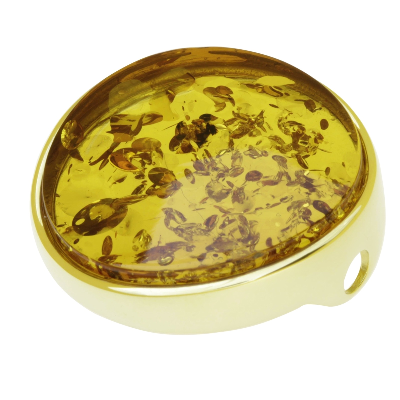 OSTSEE-SCHMUCK Kettenanhänger »- Gleiter-Frouke 24 mm - Gold 333/000 - Bernstein«