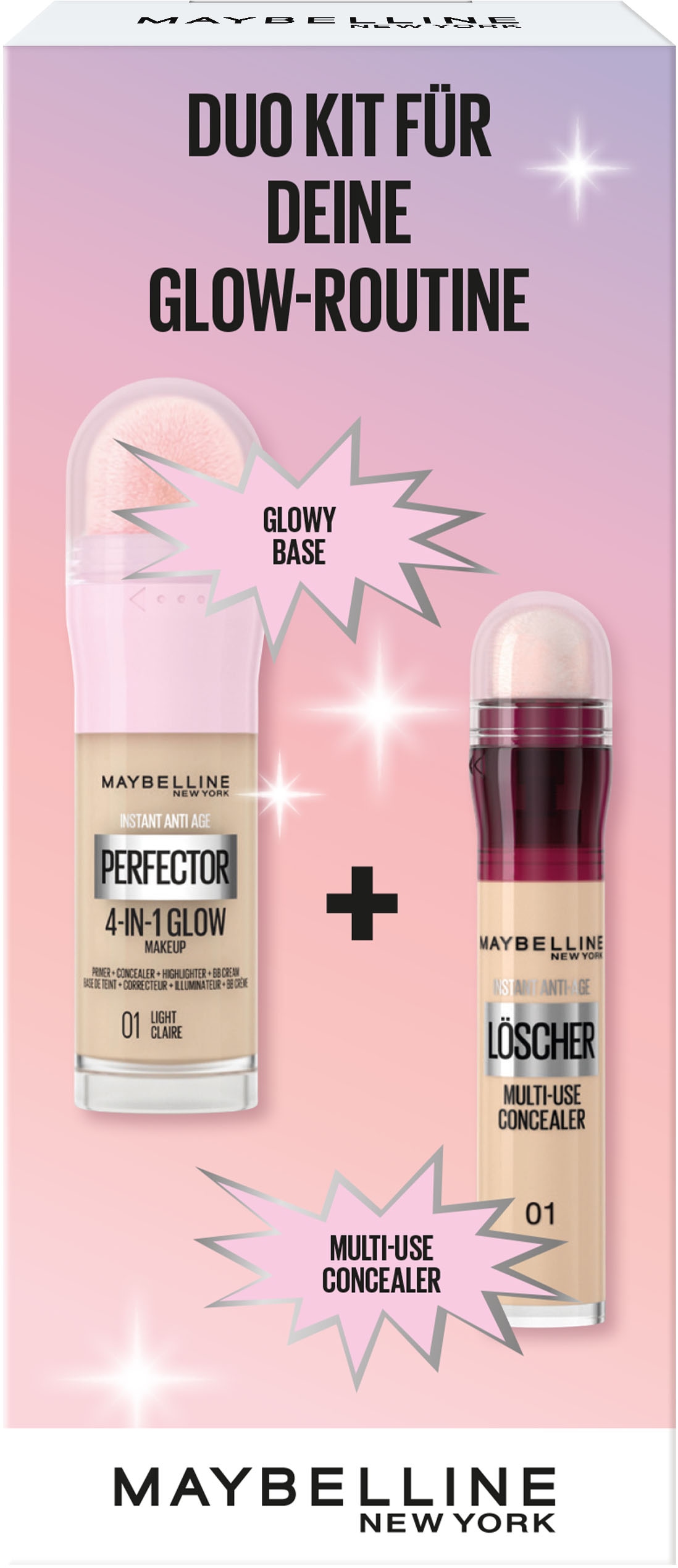 MAYBELLINE NEW YORK Schmink-Set »Maybelline New York Instant Perfector Glow + Concealer«