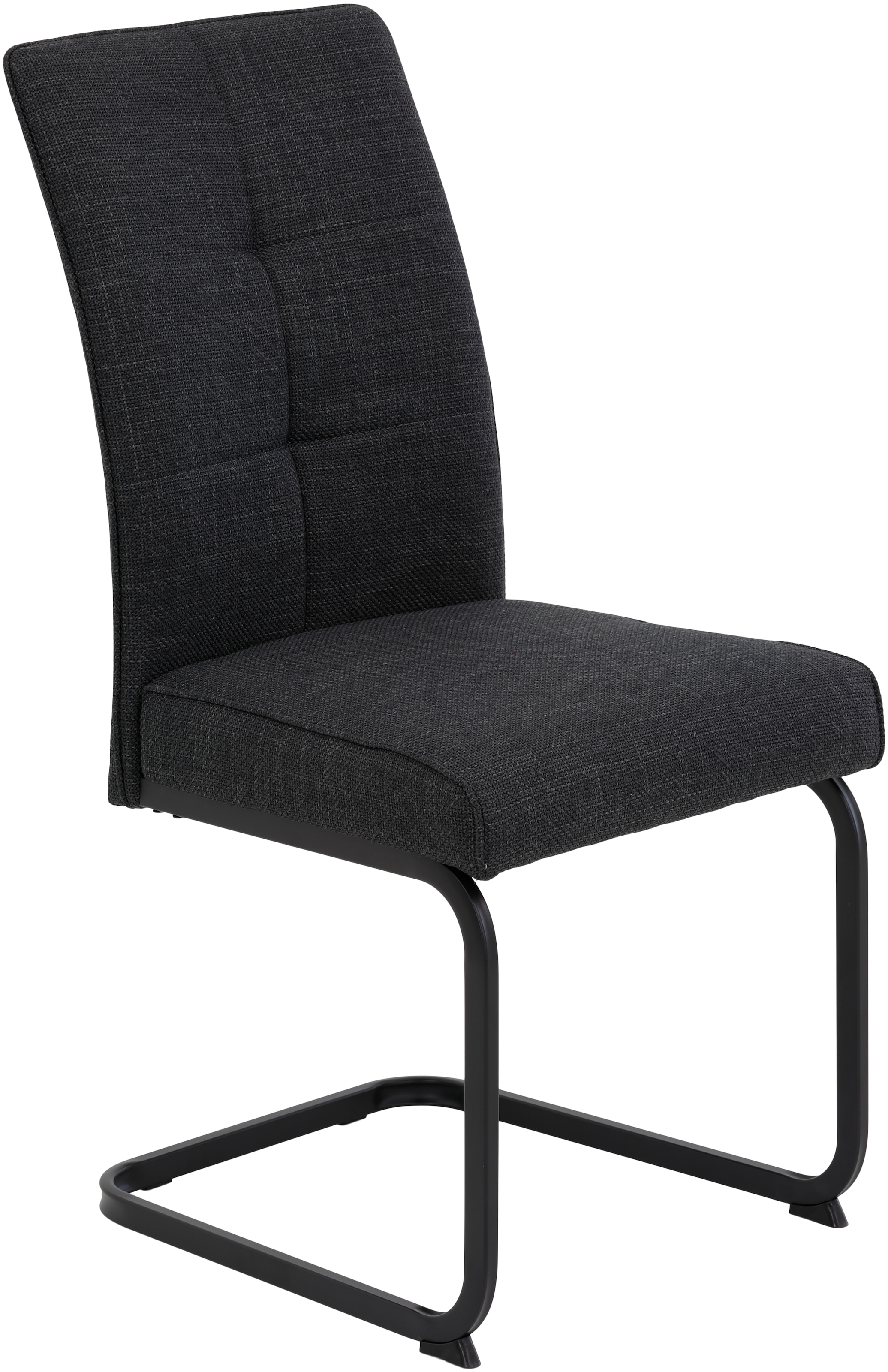 HELA Freischwinger »Freischwinger TOLEDO mit Komfortsitz, gepolstert, Bezug Microfaser« (Set) 2 Stk.Esszimmerstuhl, pflegeleicht, Vierkantrohrgestell pulverbeschichtet