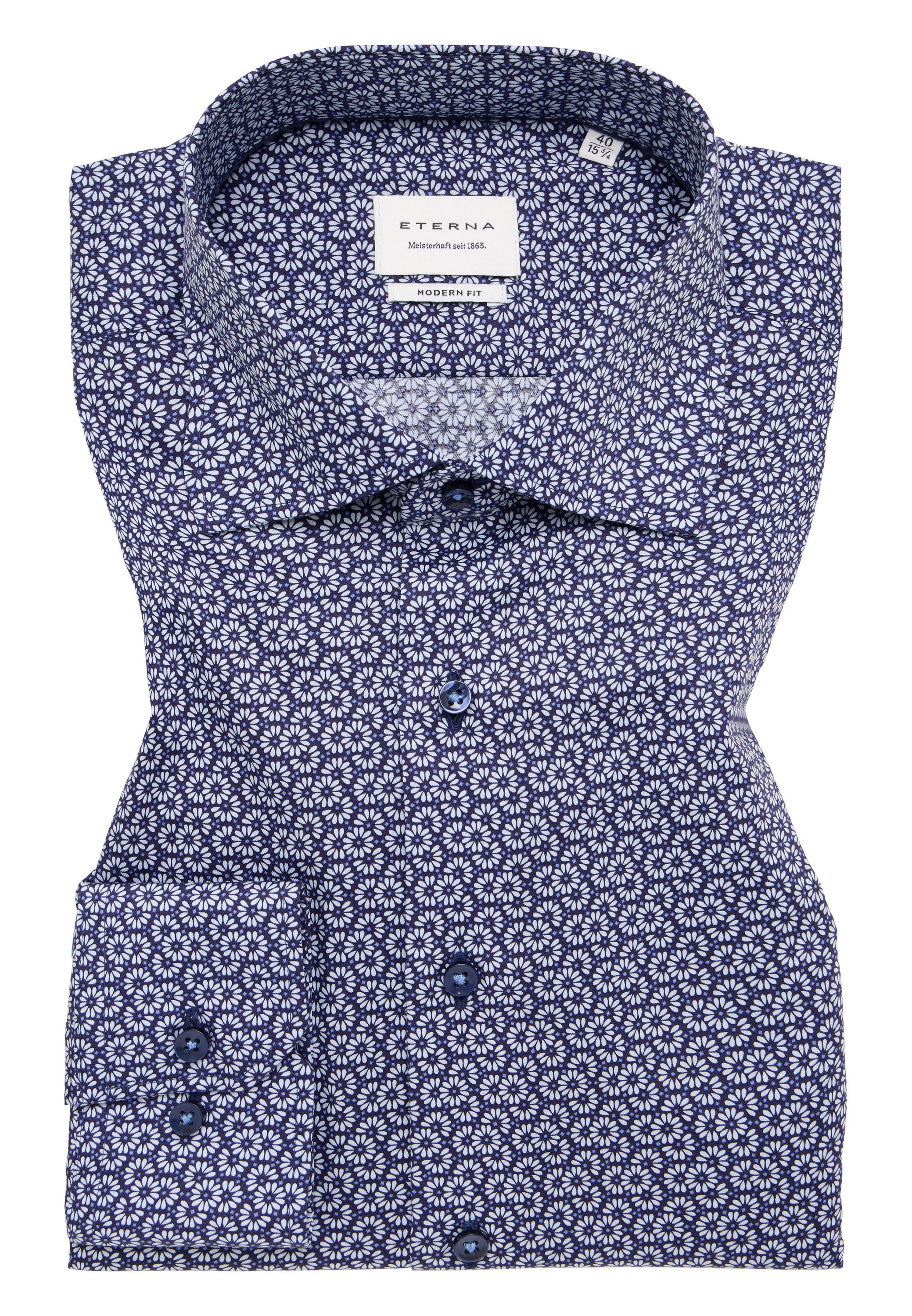 Eterna Langarmhemd »MODERN FIT«, NON IRON (bügelfrei)