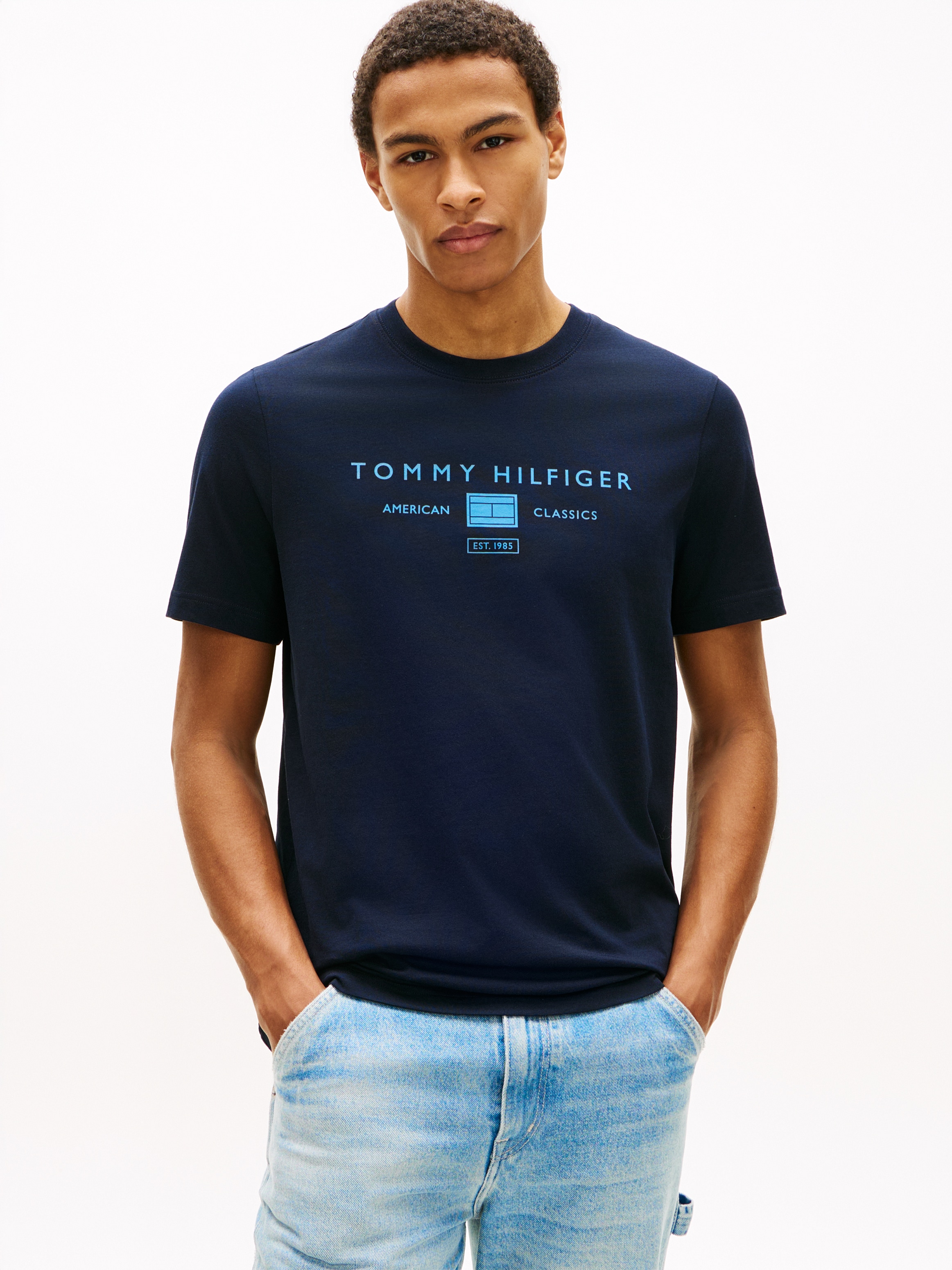Tommy Hilfiger T-Shirt »BRAND LOVE MONO STACK« aus Jersey mit Logo