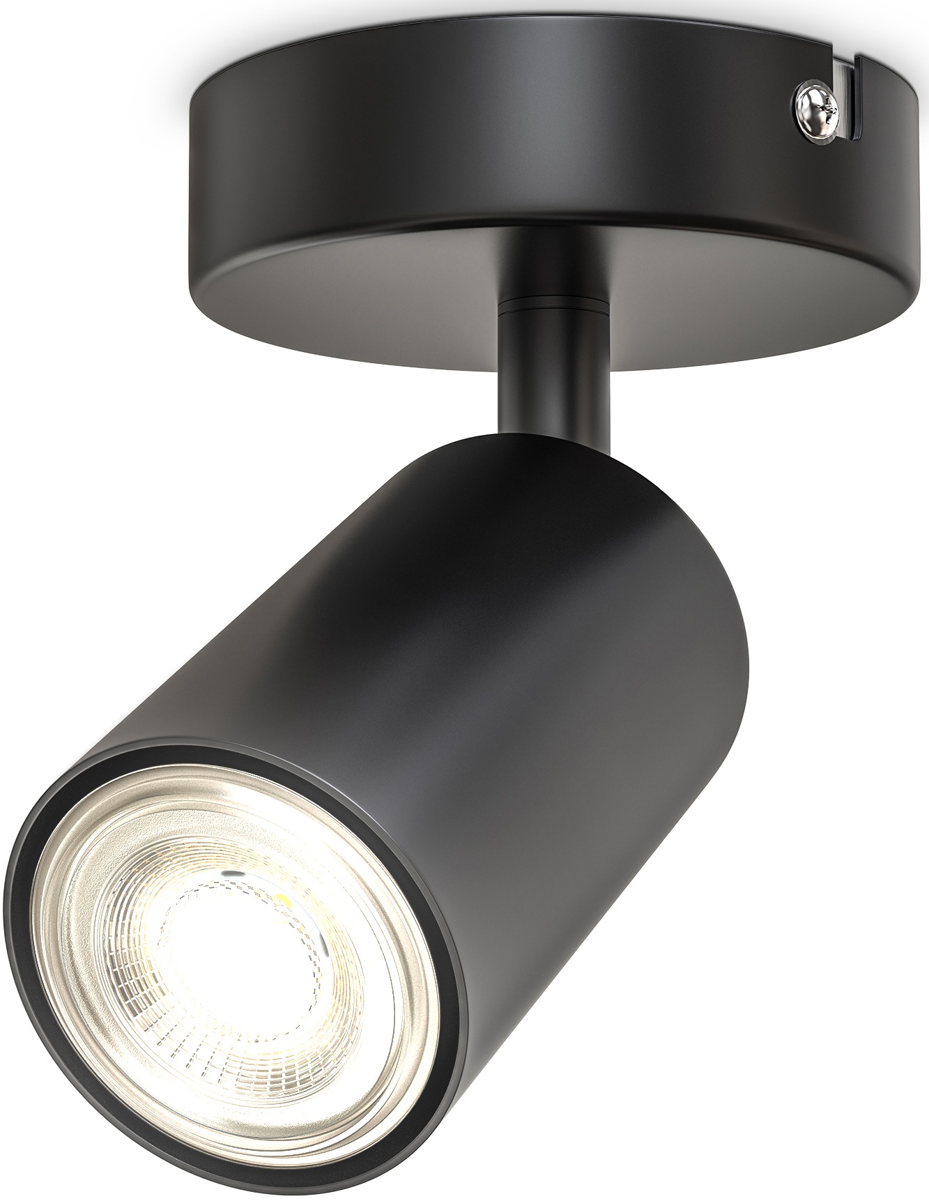 B.K.Licht Deckenspots »BK_DS1445 Spotlampe, Schwenkbar, Drehbar, GU10, Schwarz«, 1 flammig, Leuchtmittel GU10   ohne Leuchtmittel, 1-Flammig, ohne Leuchtmittel (max. 5W), Deckenlampe