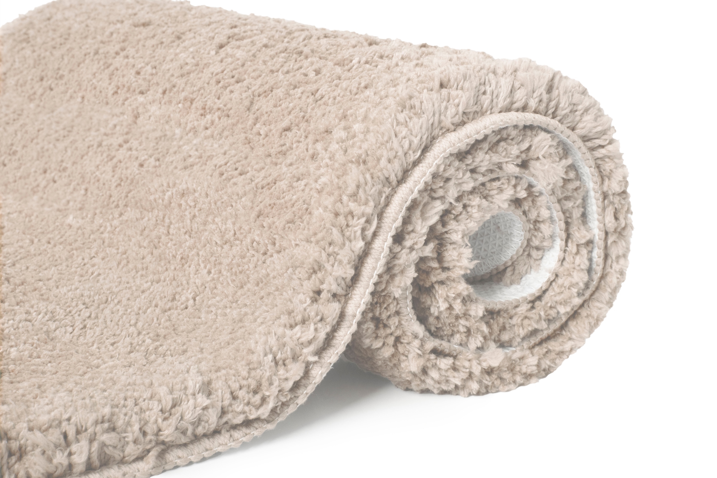 my home Badematte »Sanremo, Badvorleger, Badezimmer Teppich, sehr weich«, rutschhemmend beschichtet, fußbodenheizungsgeeignet-schnell trocknend, Badteppich, unifarben, rechteckig, rund & als 3-tlg. Set erhältlich