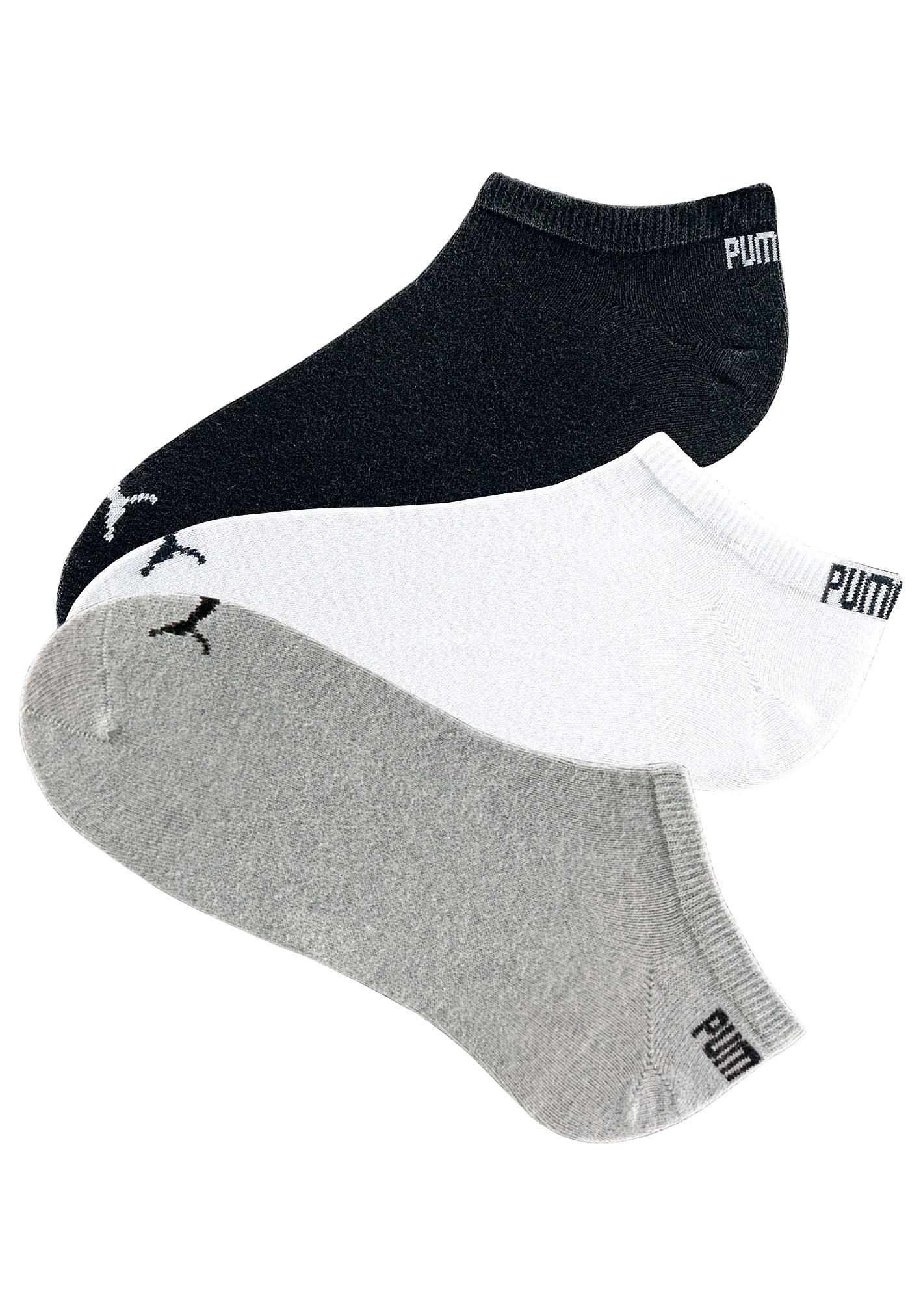 PUMA Sneakersocken, (6 Paar), mit eingestricktem Markenlogo