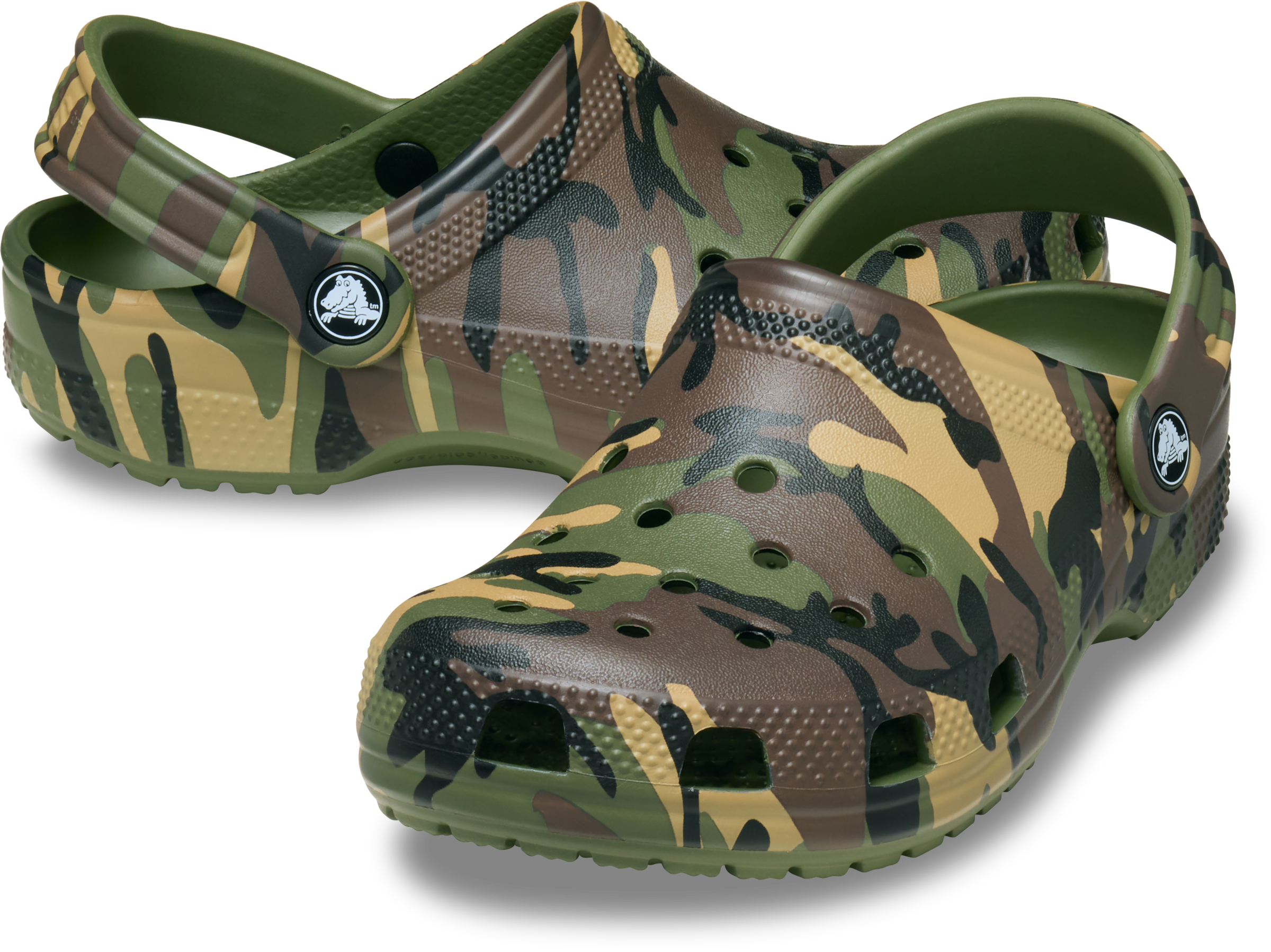 Crocs Clog »Classic Camouflage Clog«  Sommerschuh, Strandschuh, Sandale, Hausschuh mit Lüftungsöffnungen