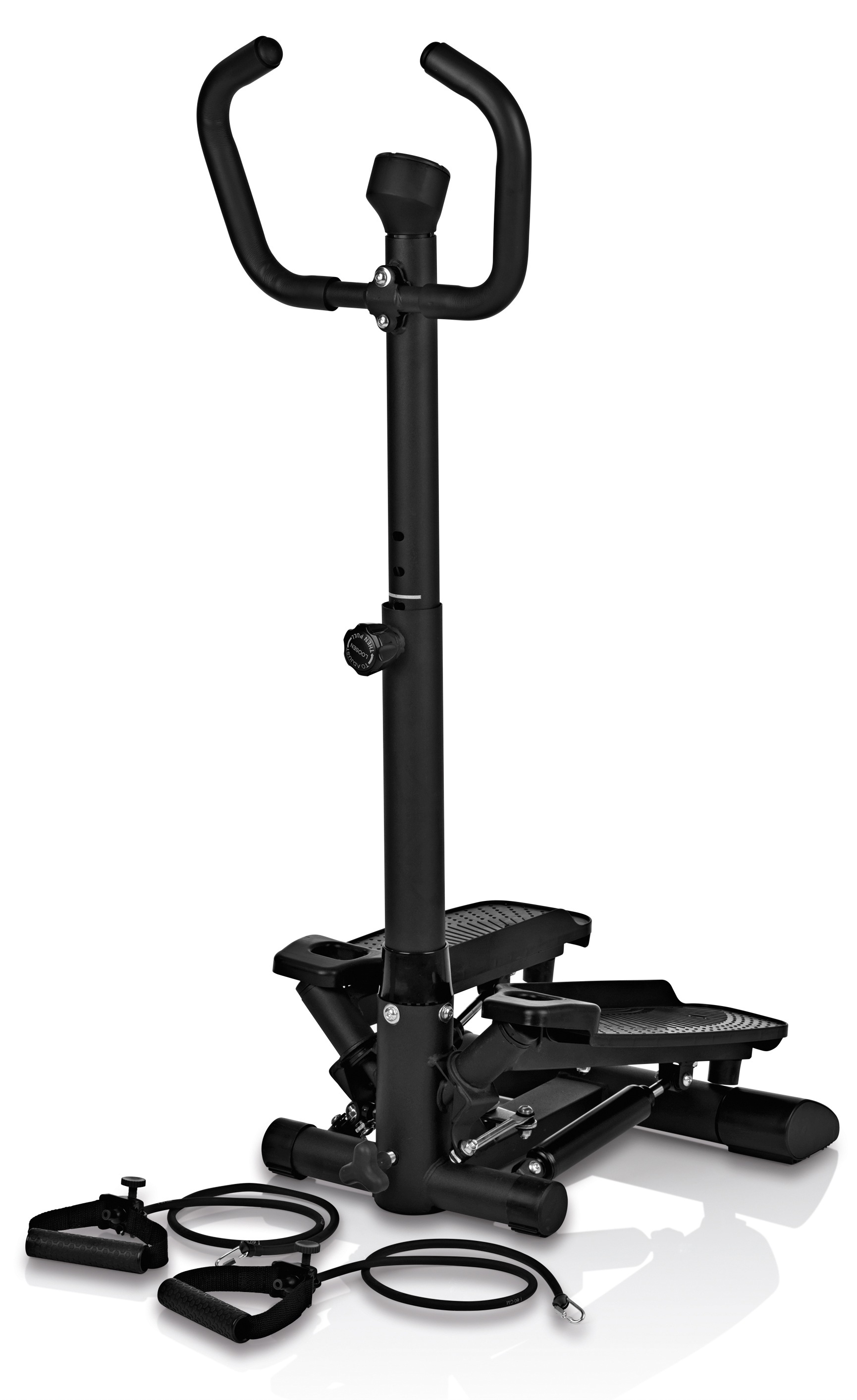 VITALmaxx Stepper »VITALmaxx Fitnesstrainer Swing Stepper«, (3 tlg., mit Trainingsbändern)