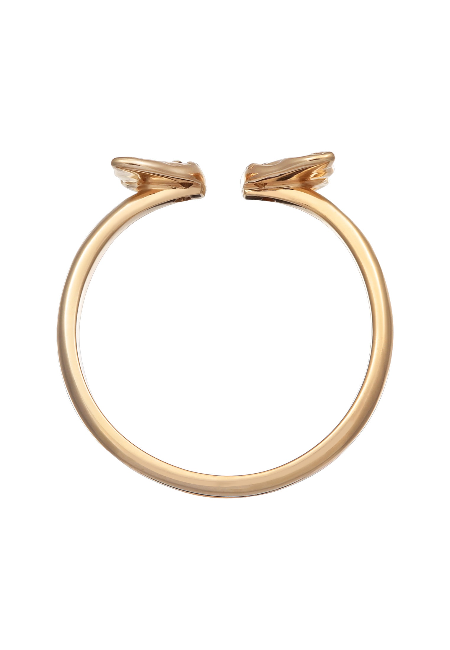 Elli Silberring »Ring Schmetterling Flügel Zirkonia 925 Silber vergoldet«