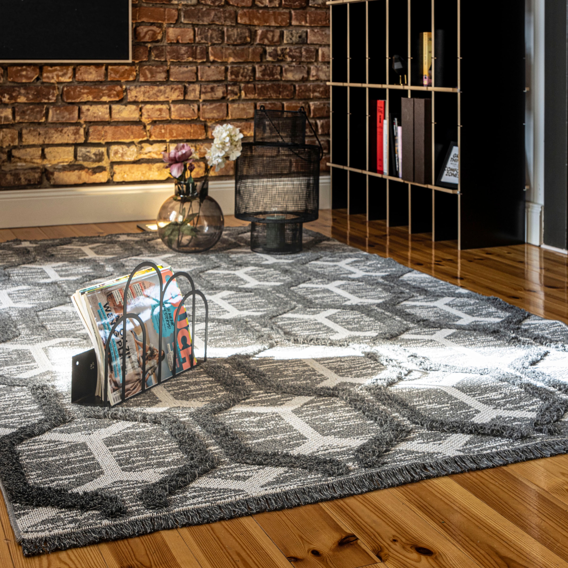 Obsession Teppich »My Nomad Fransen, 3D-Effekt, kaufen 440«, Schlafzimmer OTTO Wohnzimmer, mit modernes Design, bei rechteckig