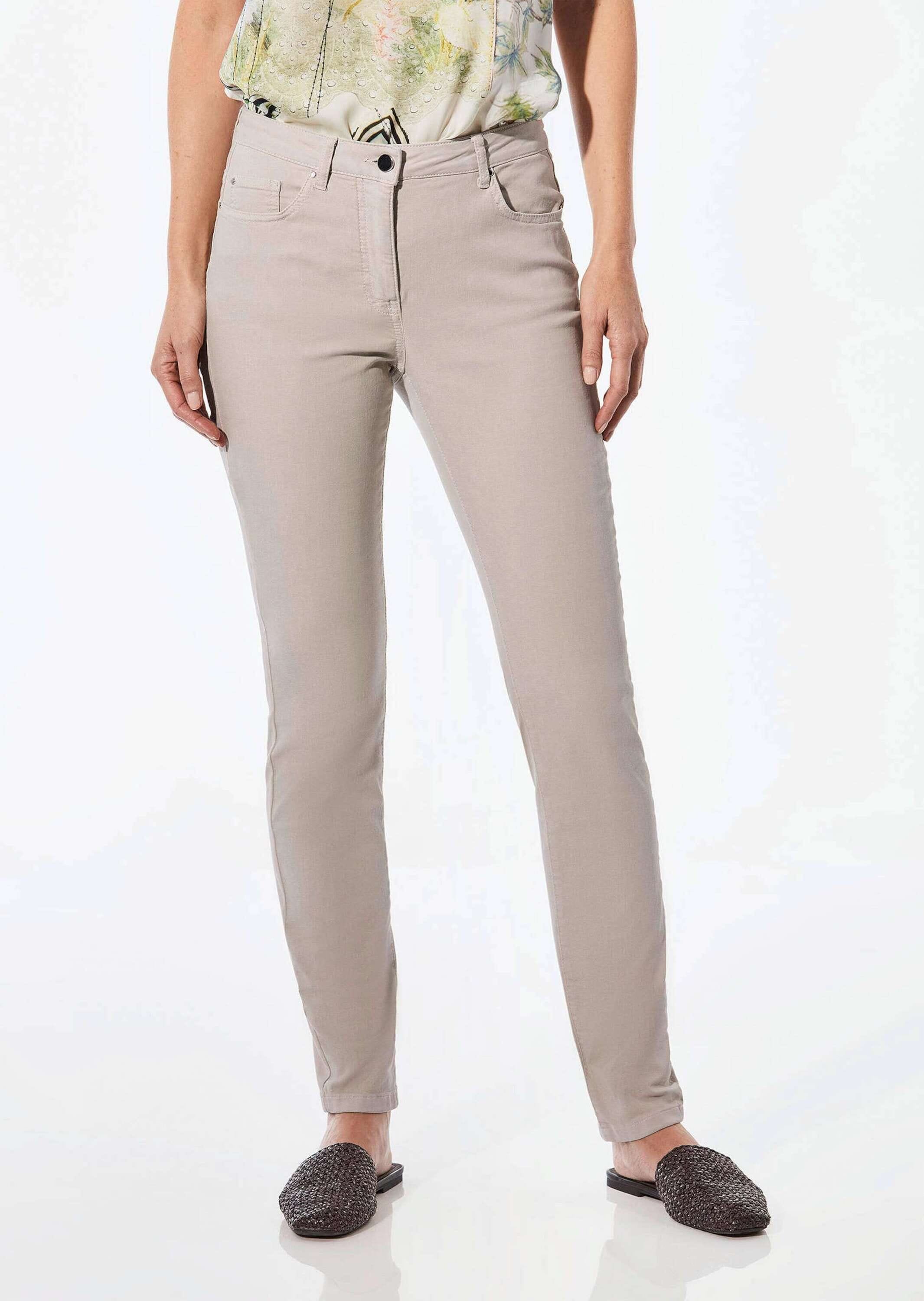 GOLDNER Regular-fit-Jeans »Kurzgröße Lange Freizeithose BELLA mit Formbund«