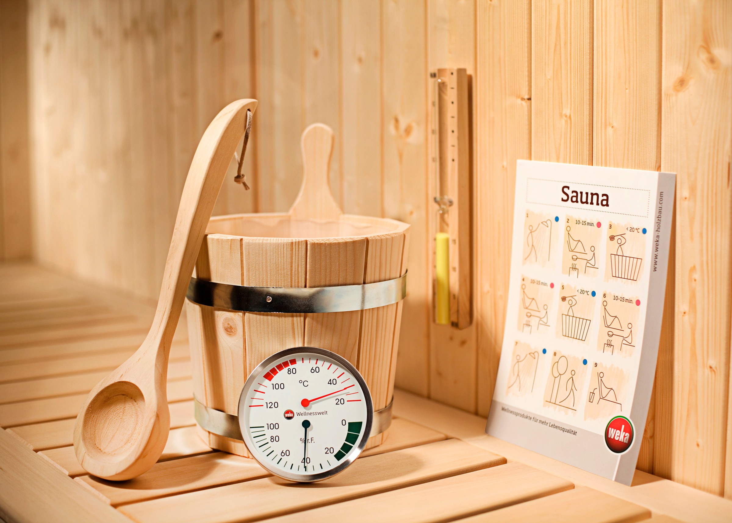 weka Sauna »Arendal 1«, 9 kW Ofen mit int. Steuerung