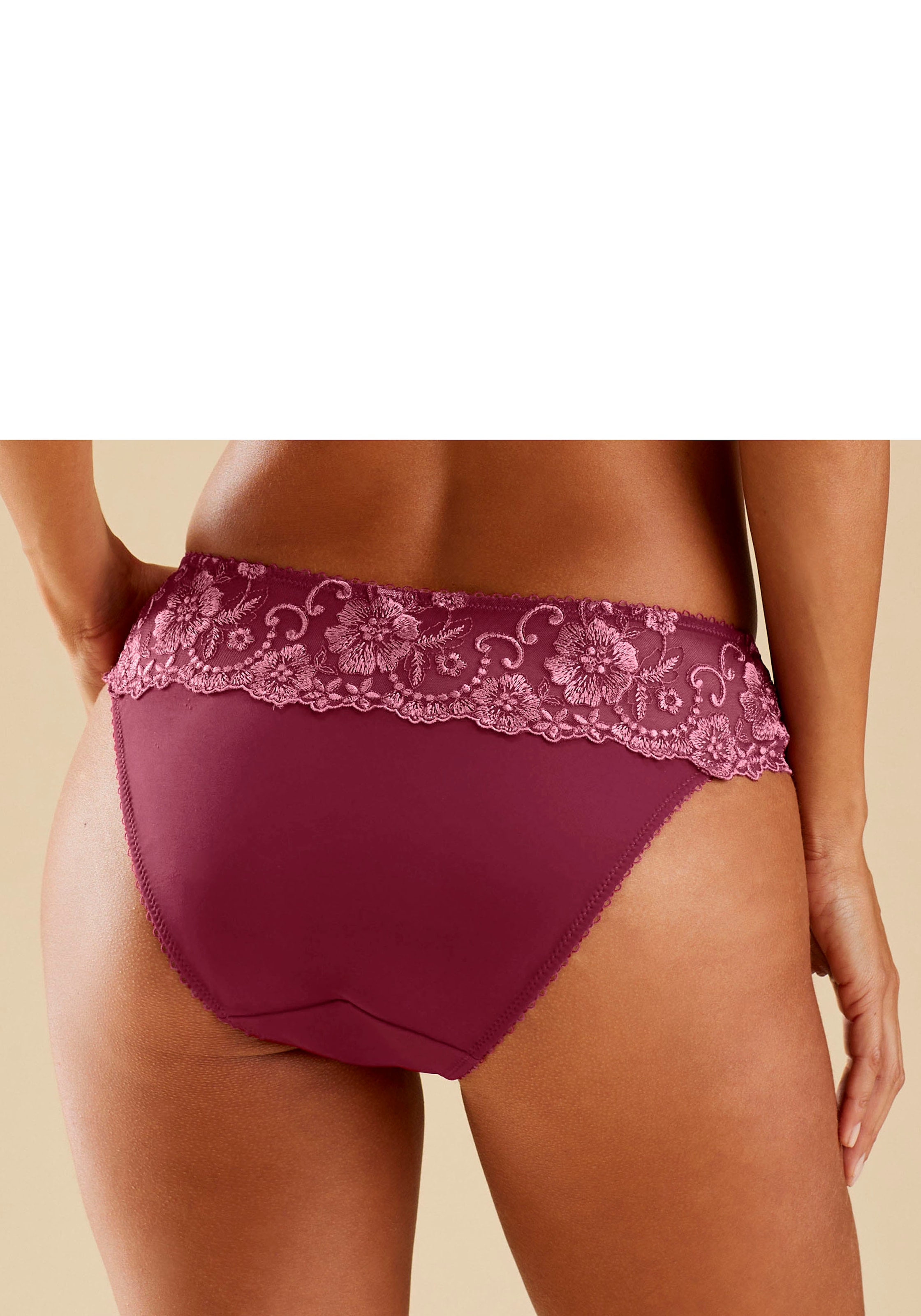 LASCANA Bikinislip floraler in bei Stickerei »Wanda«, Spitze Optik mit online OTTO