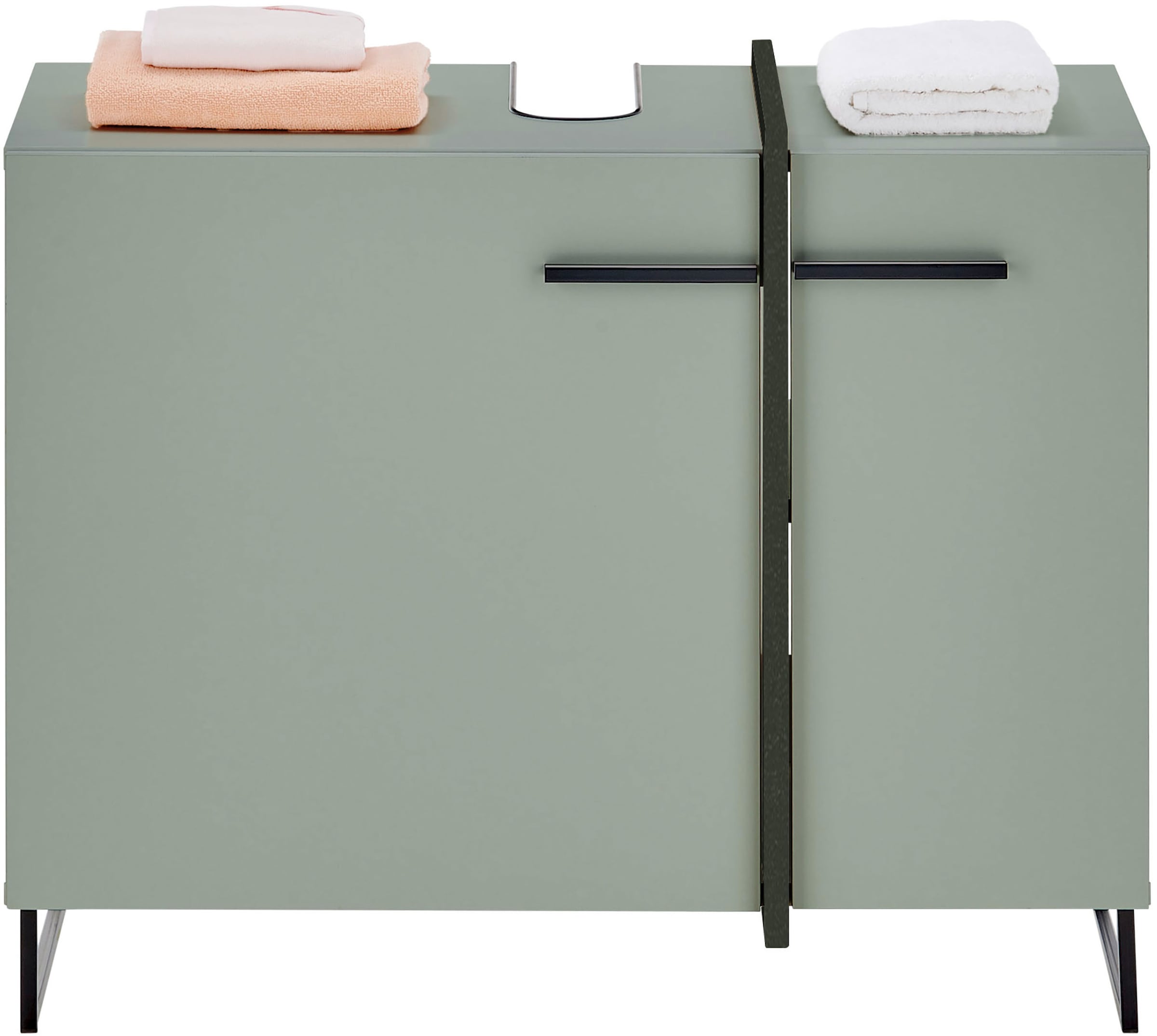 BASIC by Balculina Waschbeckenunterschrank »Palermo, BxHxT 80x64x41 cm« 1 Stk. tlg. Breite 80cm, Softclose, Metallfüße