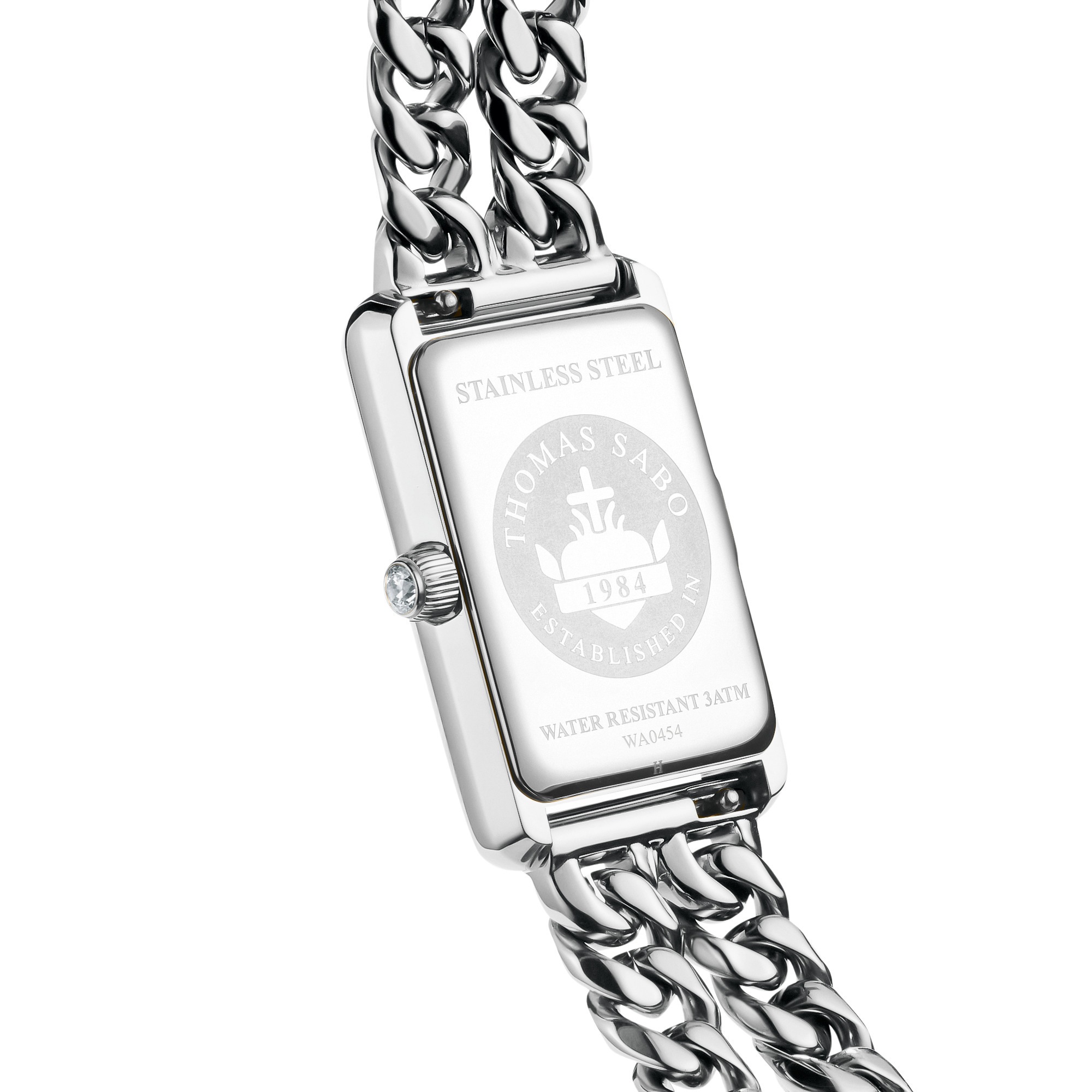 THOMAS SABO Quarzuhr »Bold Elegance« Armbanduhr, Damenuhr, Edelstahlarmband, analog, Tag, Zirkonia (synth.)