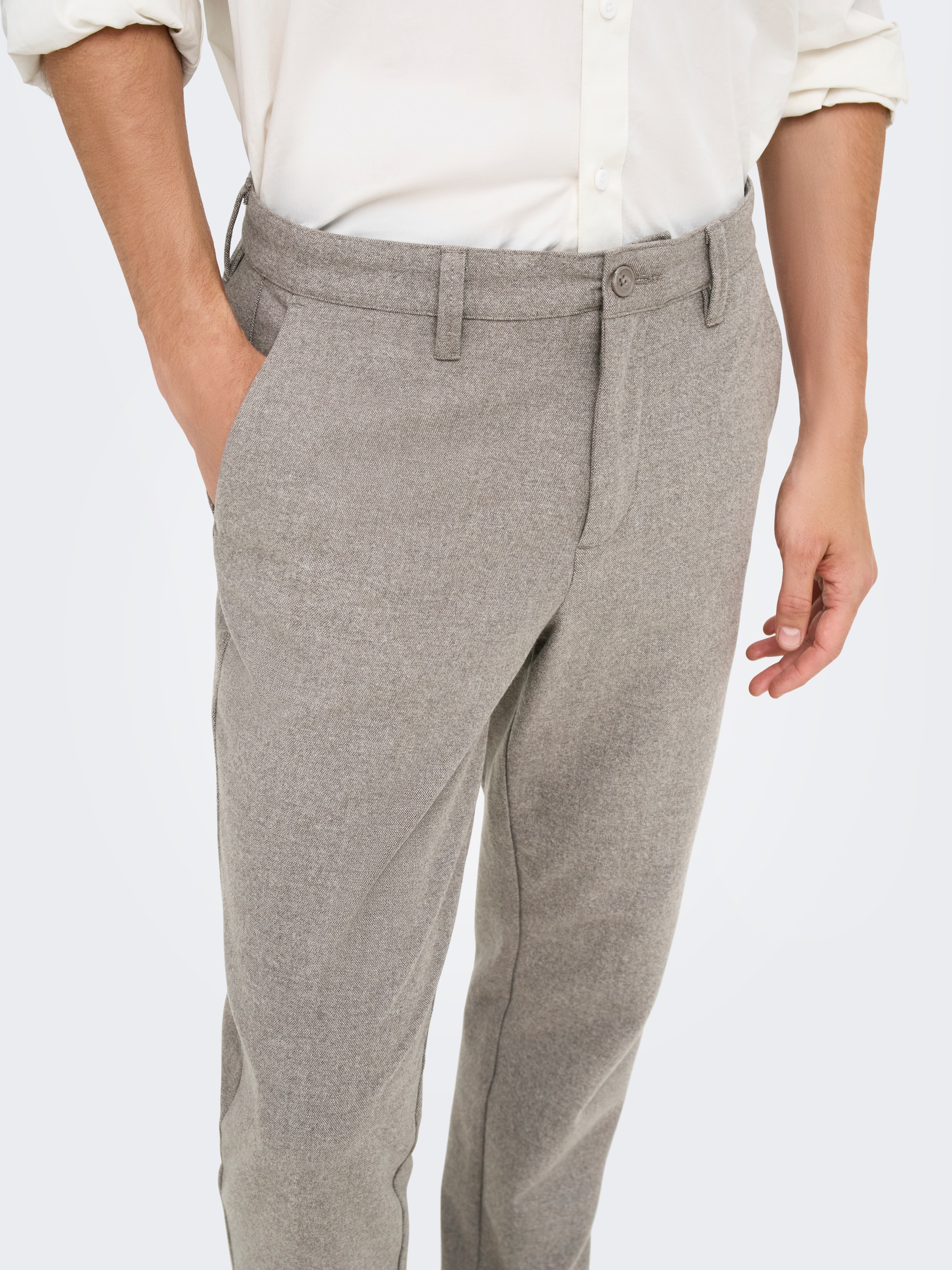 ONLY & SONS Stoffhose »ONSMARK TAP BRUSH PIQUE 0353 PANT NOOS«  Materialmix, slim fit