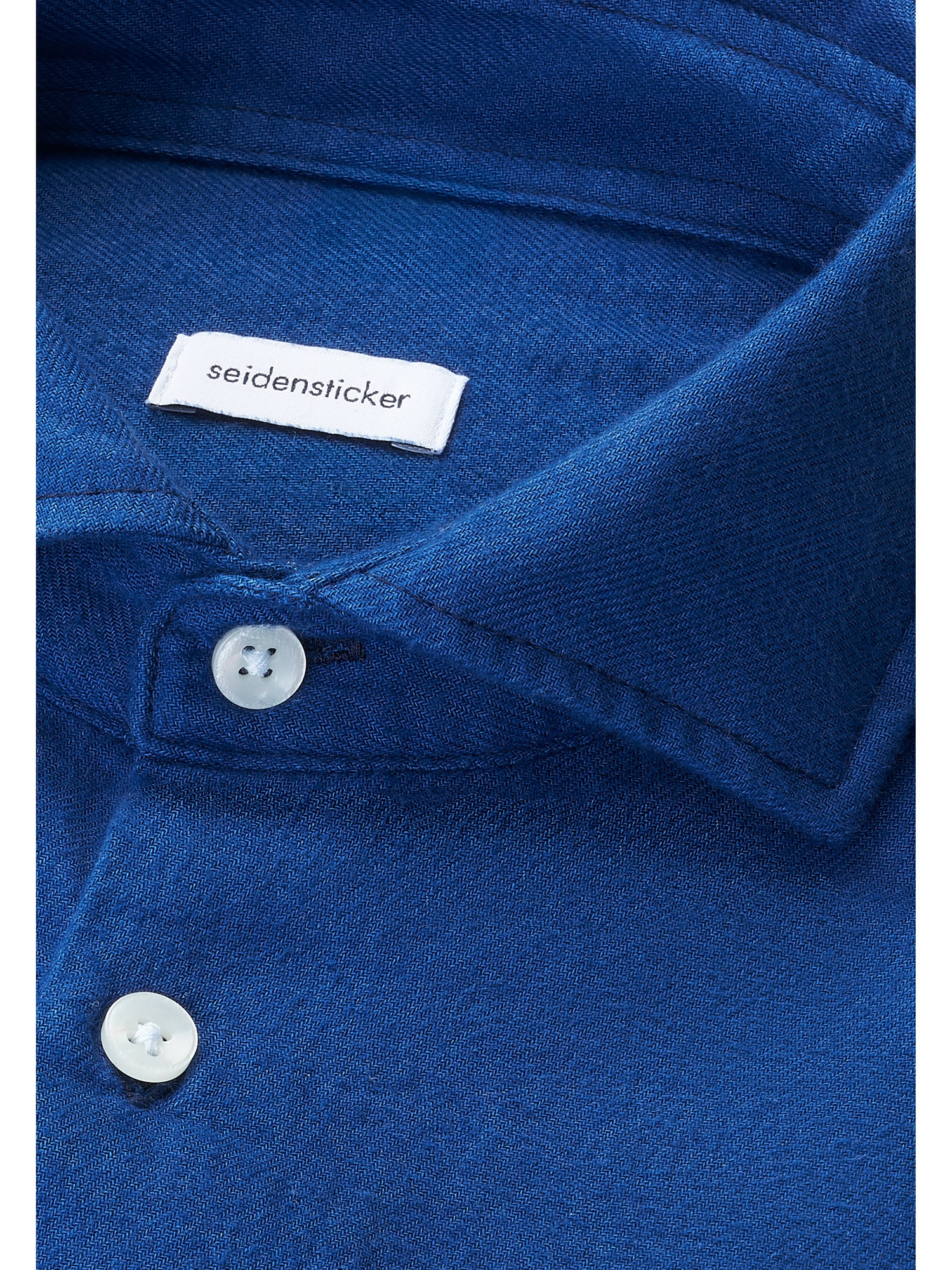 seidensticker Flanellhemd Slim 1/1 Kentkragen Uni