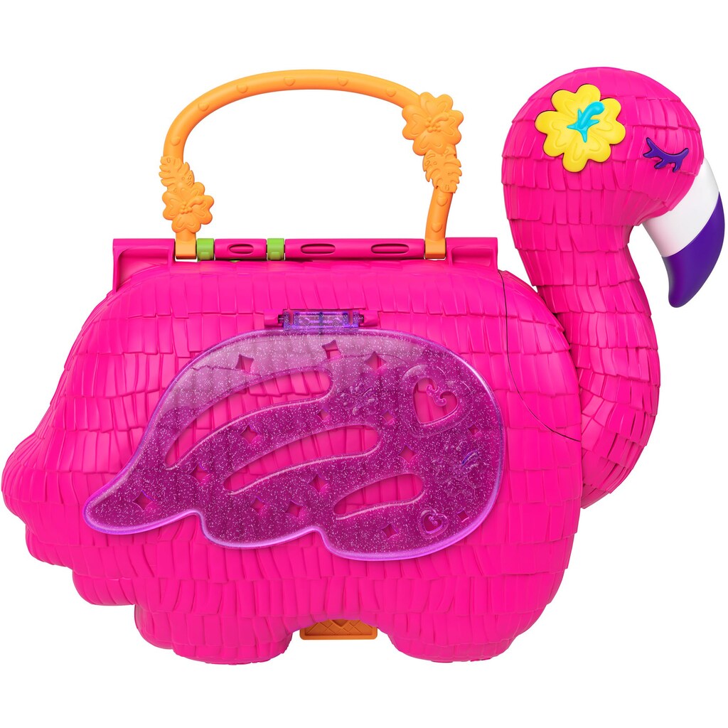 Mattel® Spielwelt »Polly Pocket, Flamingo-Party«, mit 2 Figuren und Zubehör