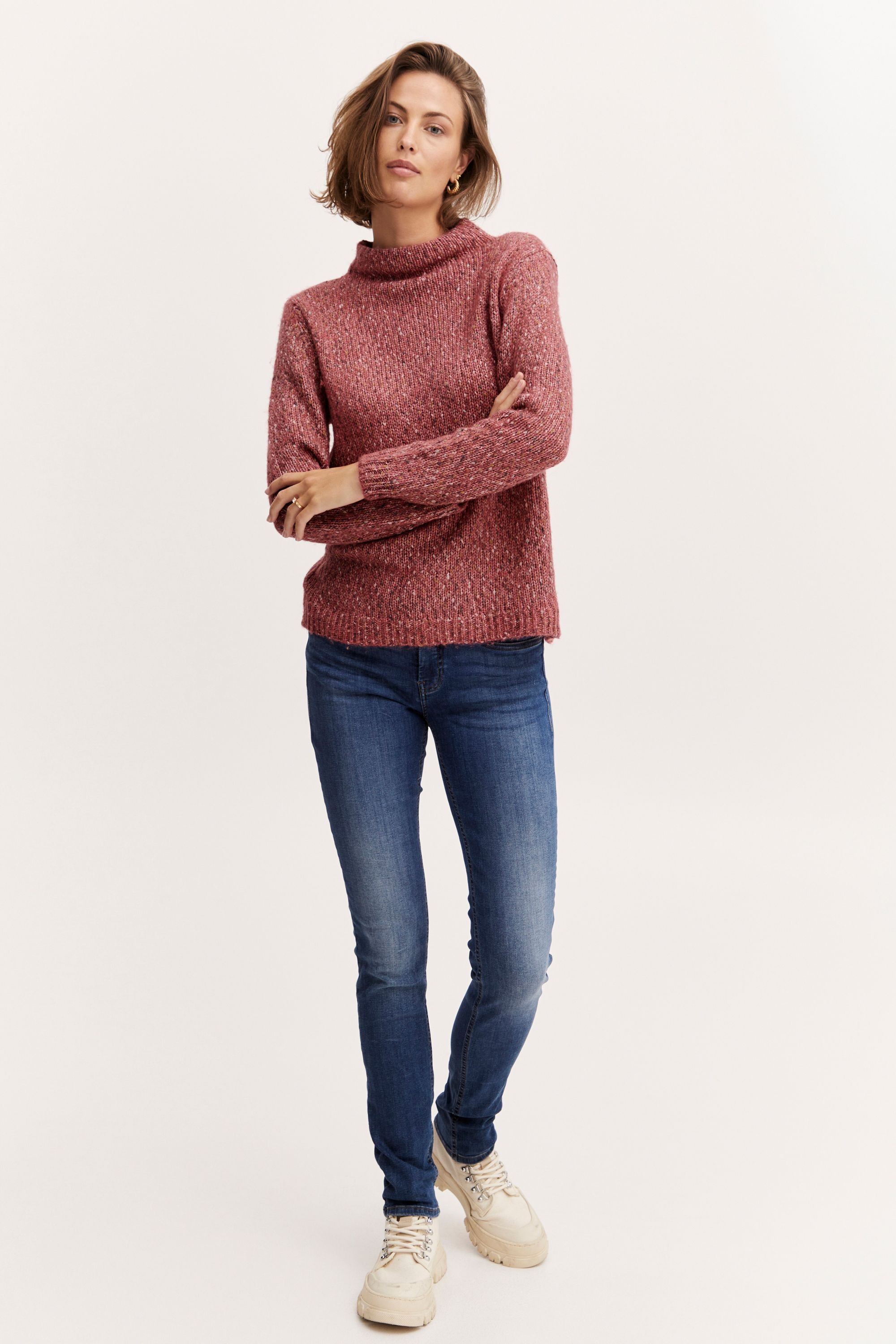 fransa Strickfleece-Pullover »Strickpullover FRSpot«