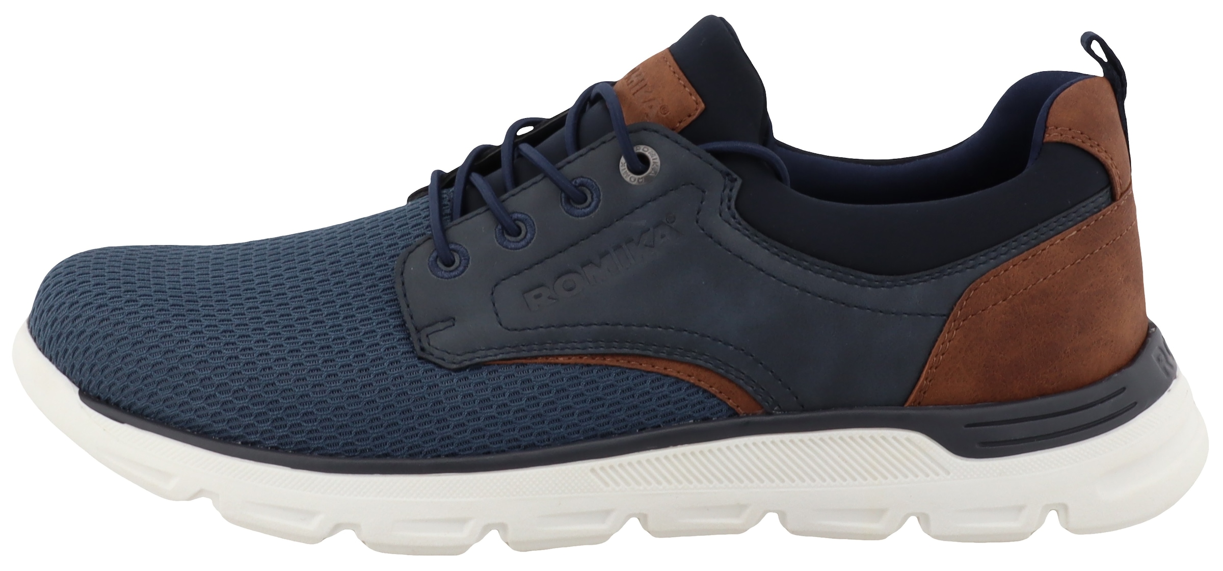 Romika Sneaker, Freizeitschuh, Halbschuh, Schnürschuh im modischen Materialmix