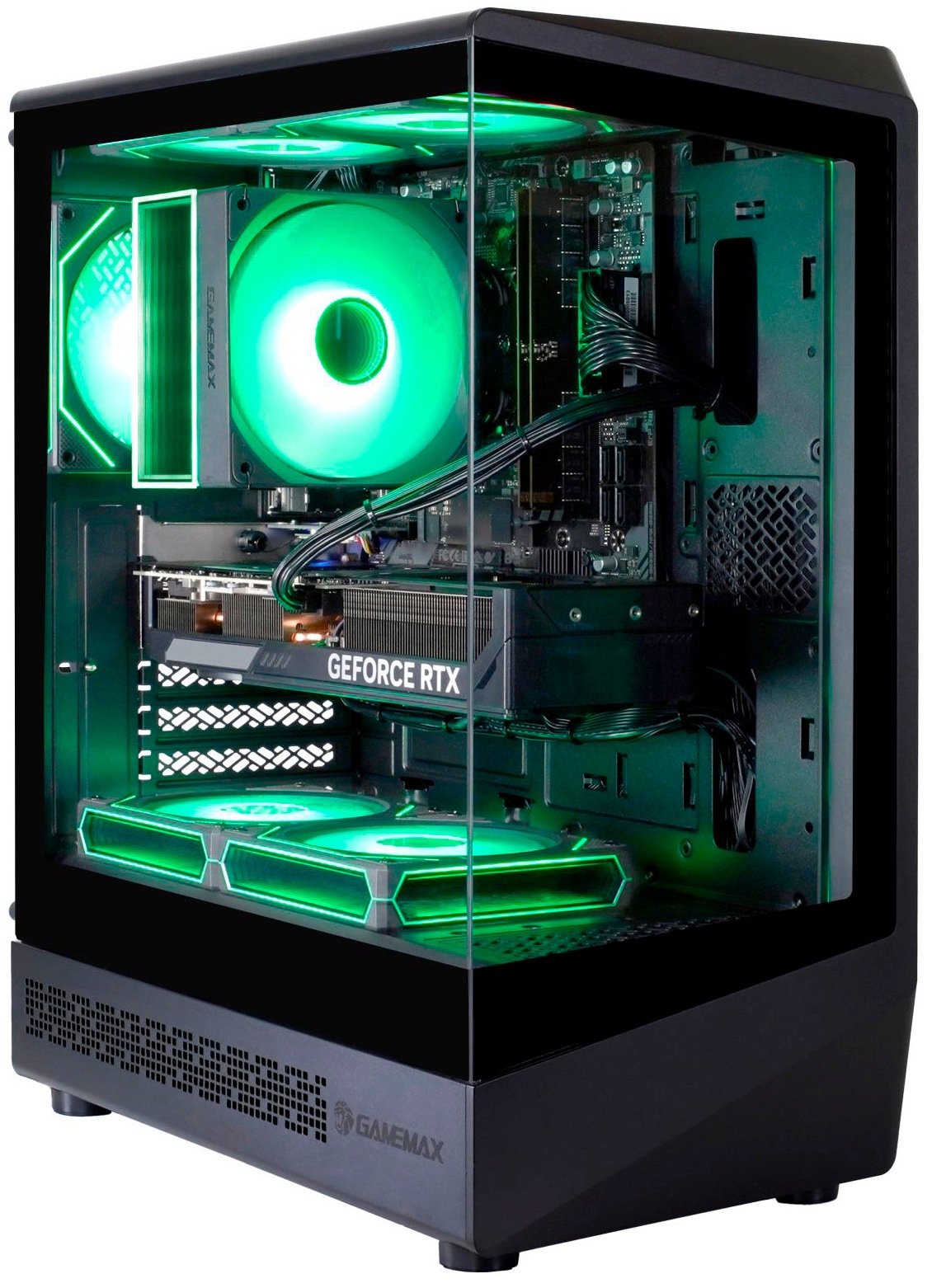 GAMEMAX Gaming-PC-Komplettsystem »MegaDeal VISTA COC AB 2860 AMD Ryzen 7 5700X 32GB 1TB SSD RTX 5060« 27 ″ AMD Ryzen 7 GeForce RTX 5060 32 GB RAM 1.000 GB SSD Windows 11 + MSI PRO MP272L LCD-Monitor, 68,6cm (27")