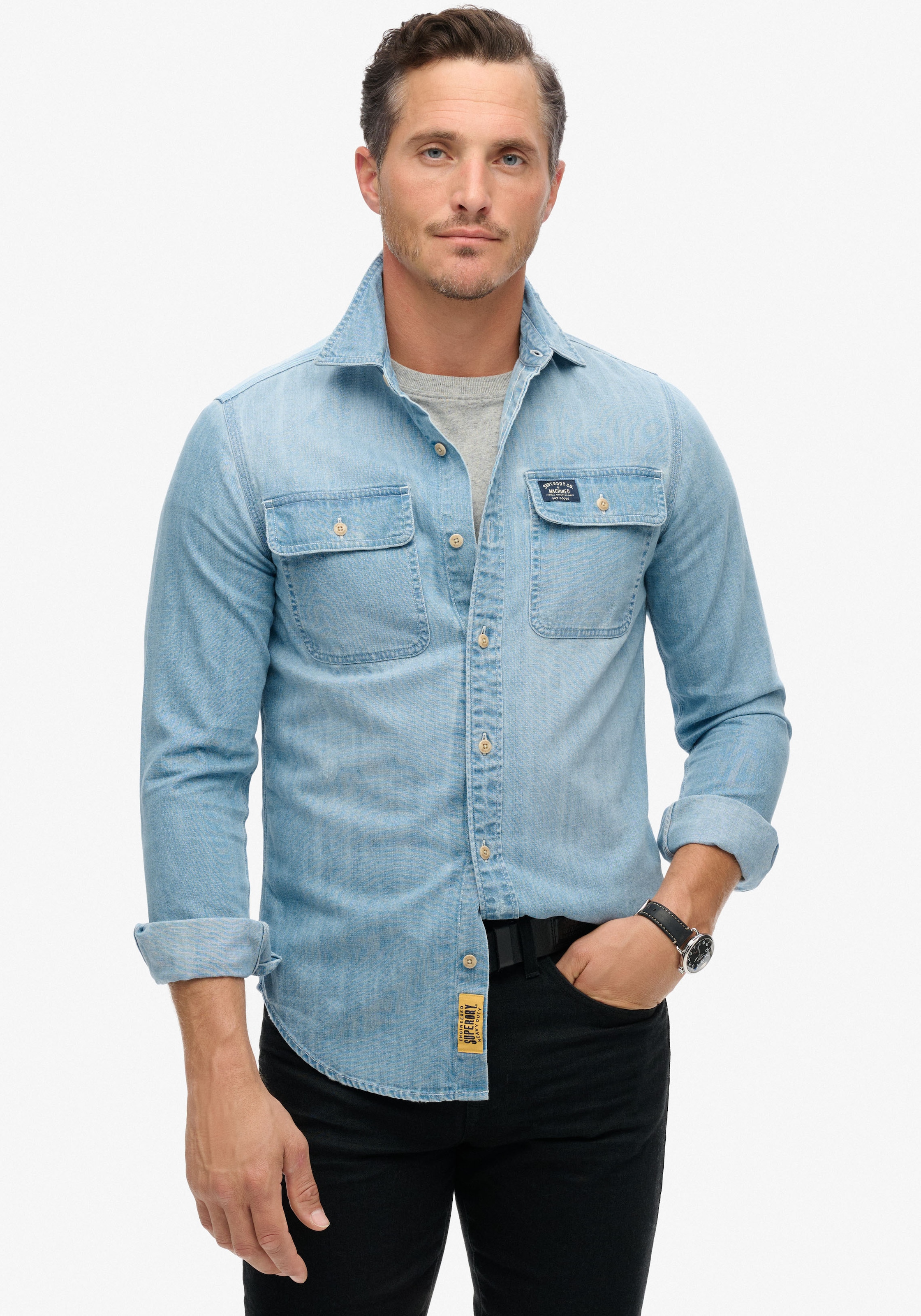 Langarmhemd »EMBROIDERED WORKWEAR SHIRT«