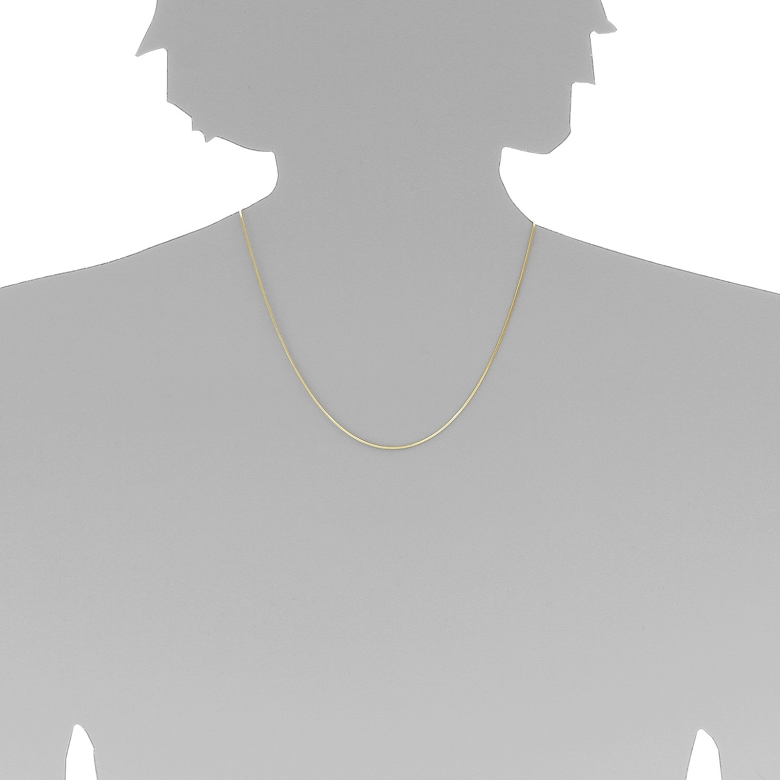 OSTSEE-SCHMUCK Goldkette »- Schlange 0,8 mm - Gold 333/000 -,«