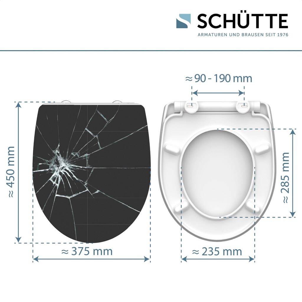 Schütte WC-Sitz »Broken Glass«