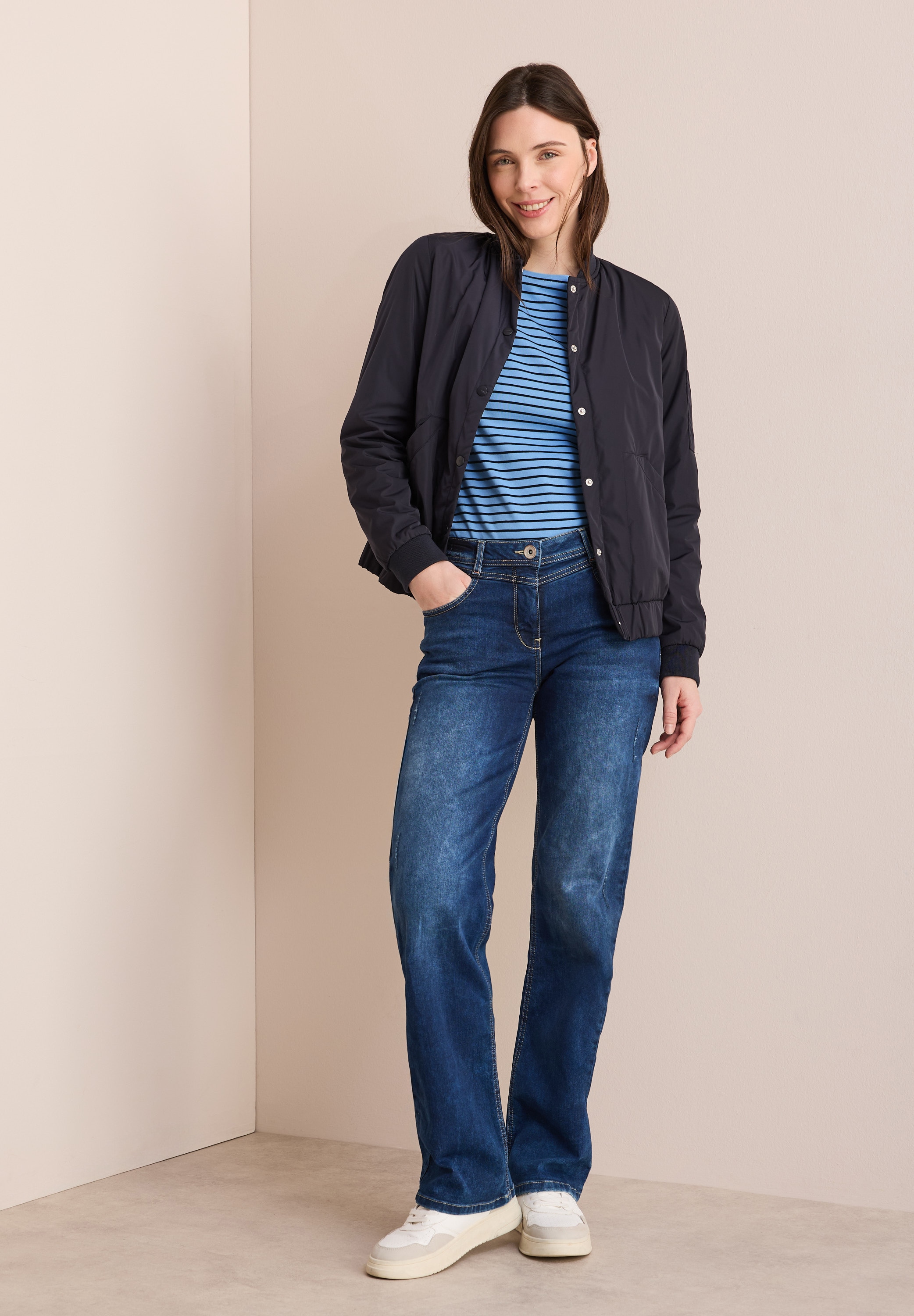 Cecil 3/4-Arm-Shirt, mit Streifenmuster