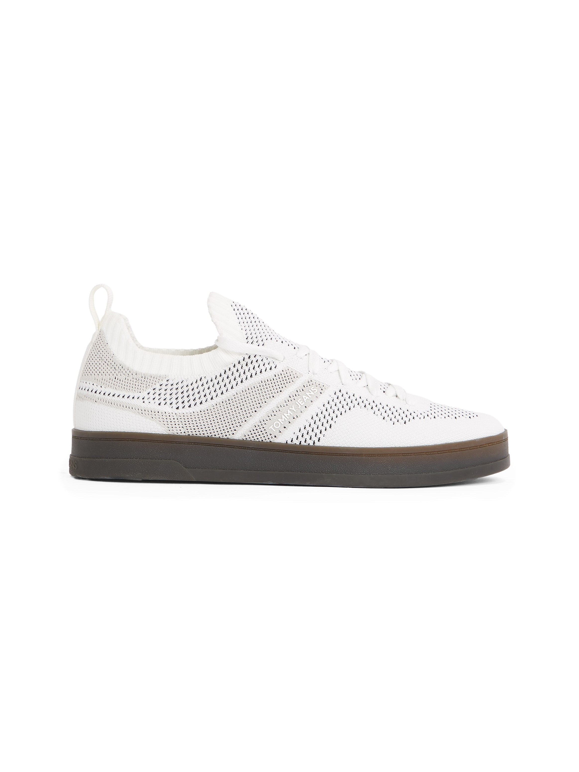 Tommy Jeans Slip-On Sneaker »THE GREENWICH KNITTED«, Freizeitschuh, Halbschuh, Schlupfschuh mit praktischer Anziehlasche