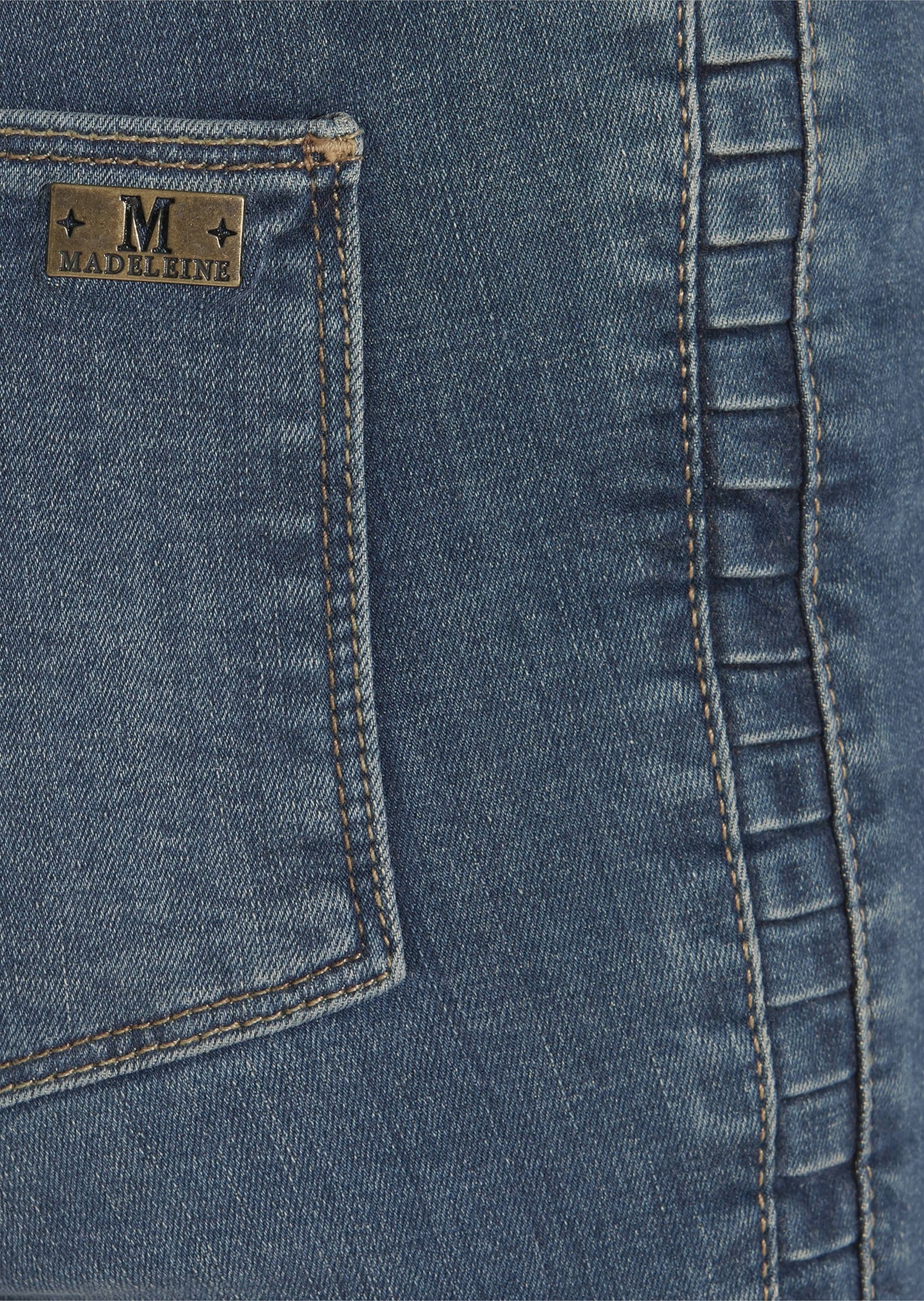 MADELEINE Regular-fit-Jeans »Jeans Enge Jeans mit Raffung«