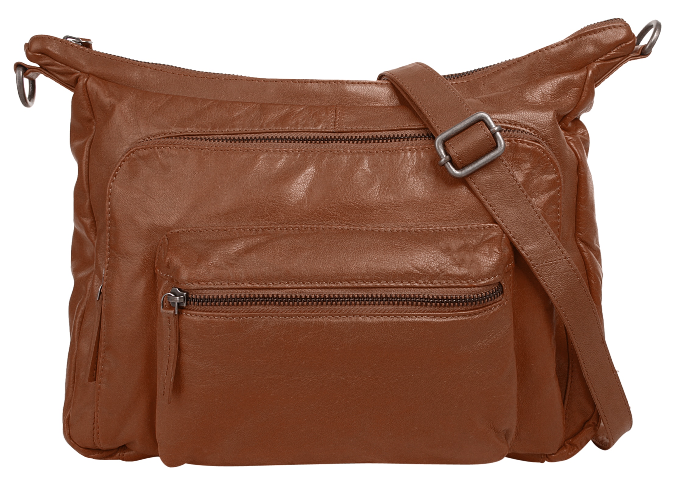 WouWou Umhängetasche echt Leder