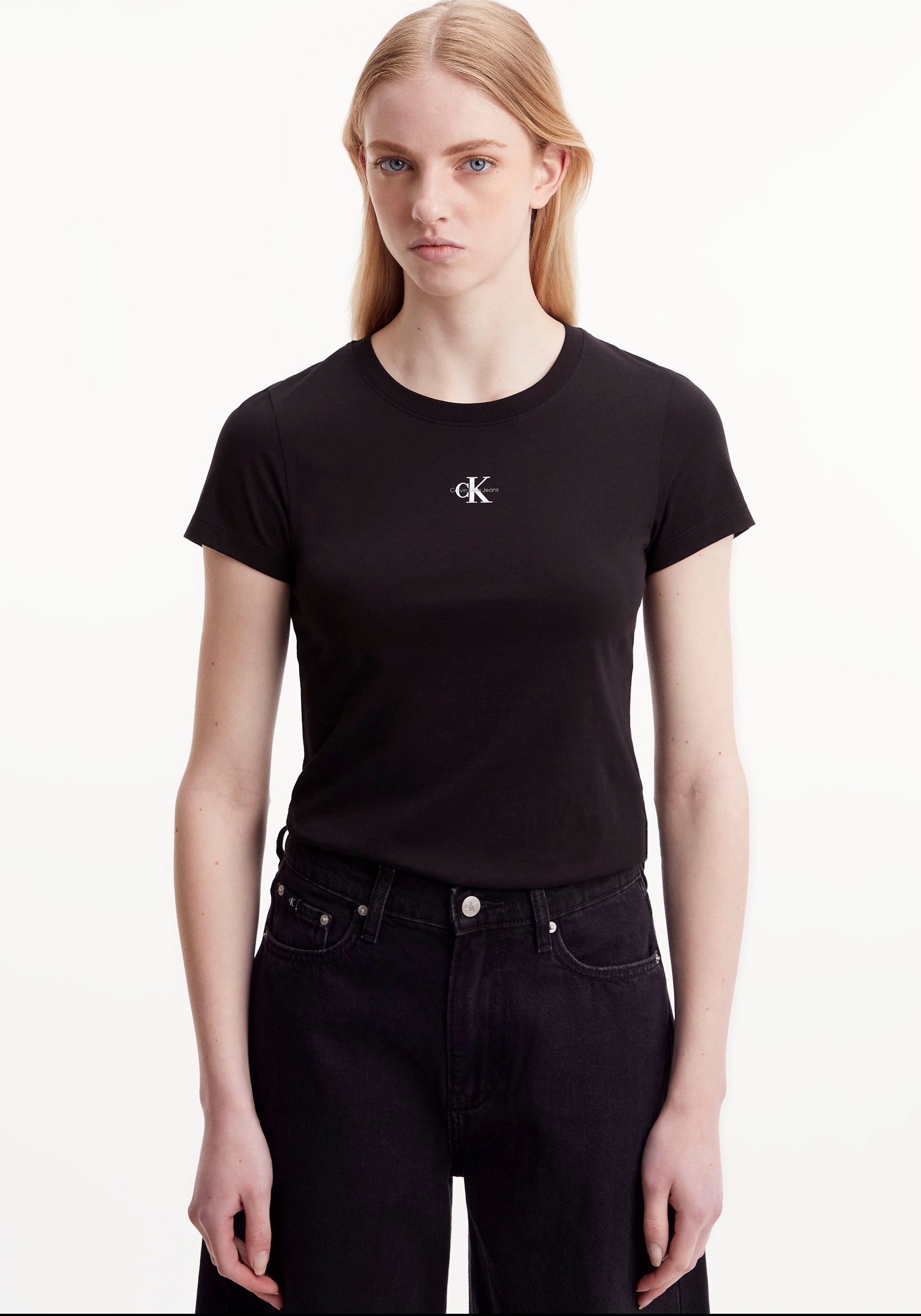 Klein Jeans T-Shirt OTTO TEE«, Calvin SLIM Rundhalsausschnitt mit bei »MICRO FIT bestellen MONOLOGO