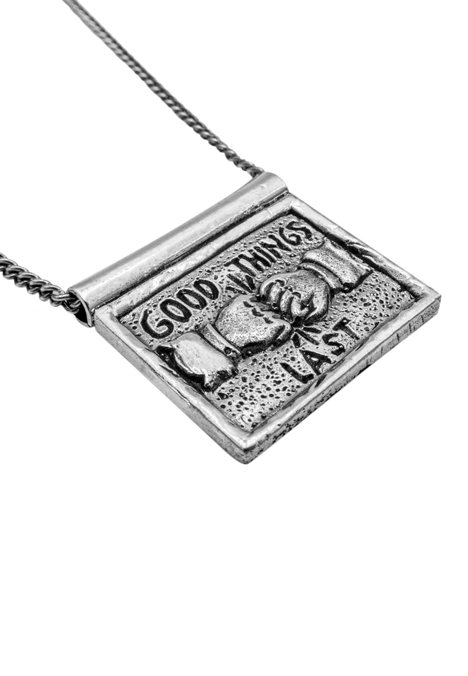 HAZE & GLORY Kette mit Anhänger »Halskette Anhänger Fauststoss - Good Things 925 Silber«