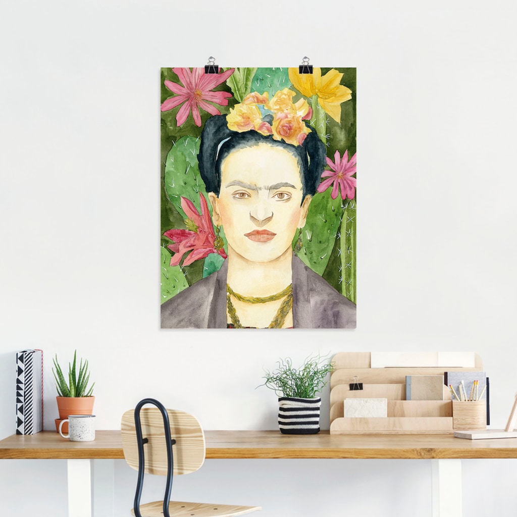 Artland Wandbild »Frida Kahlo I«, Bilder von Frauen, (1 St.)