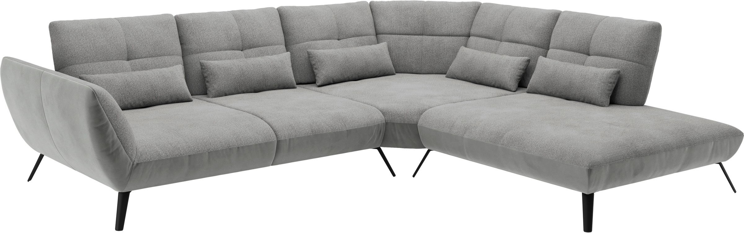 PLACES OF STYLE Ecksofa »Mikado L-Form« inkl. Sitztiefenverstellung und Armteilverstellung