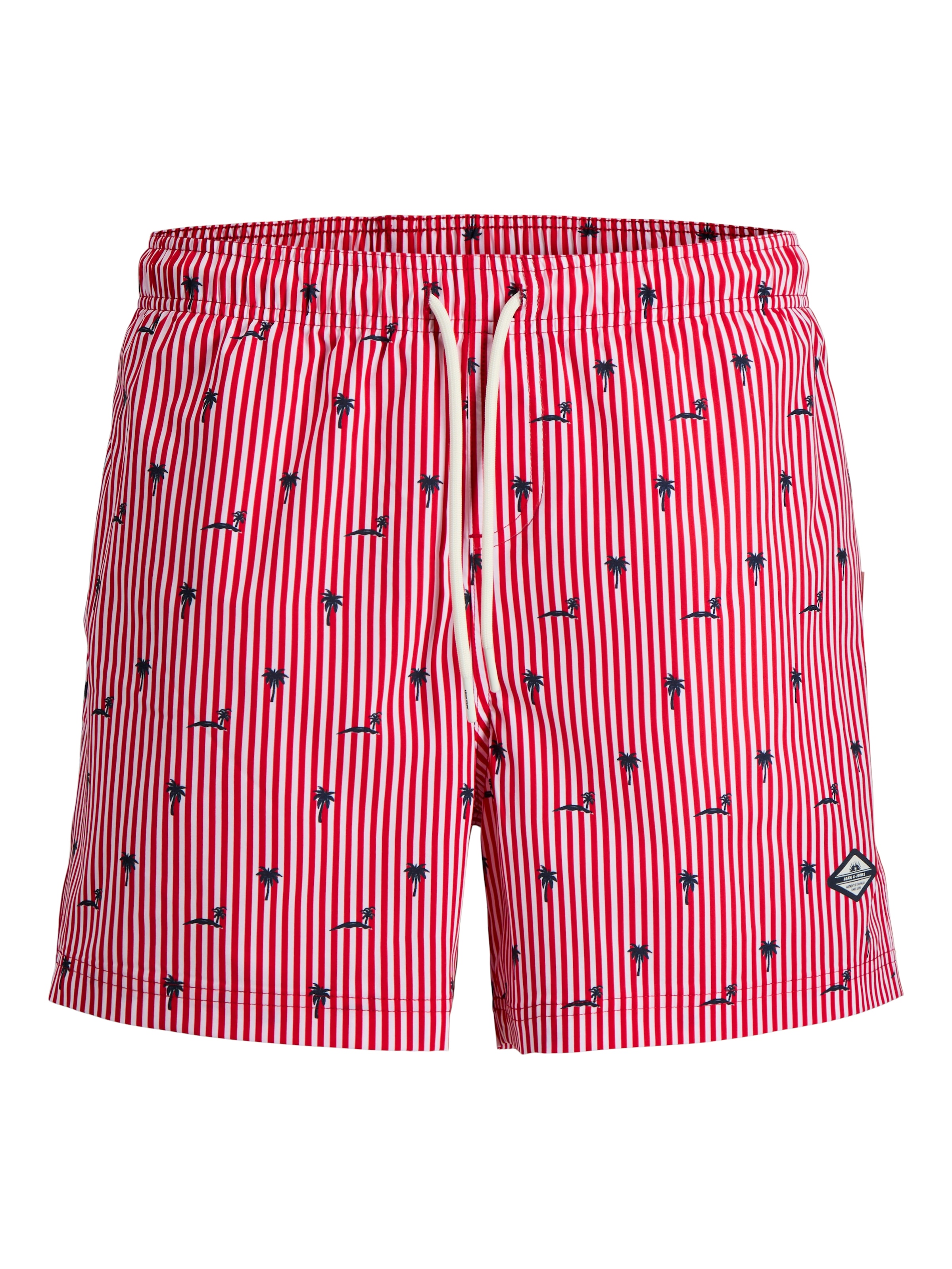 Jack & Jones Badeshorts »JPSTMAUI BREEZE MINI STRIPE SWIM SRT SN« Kunstfaser, normal geschnitten