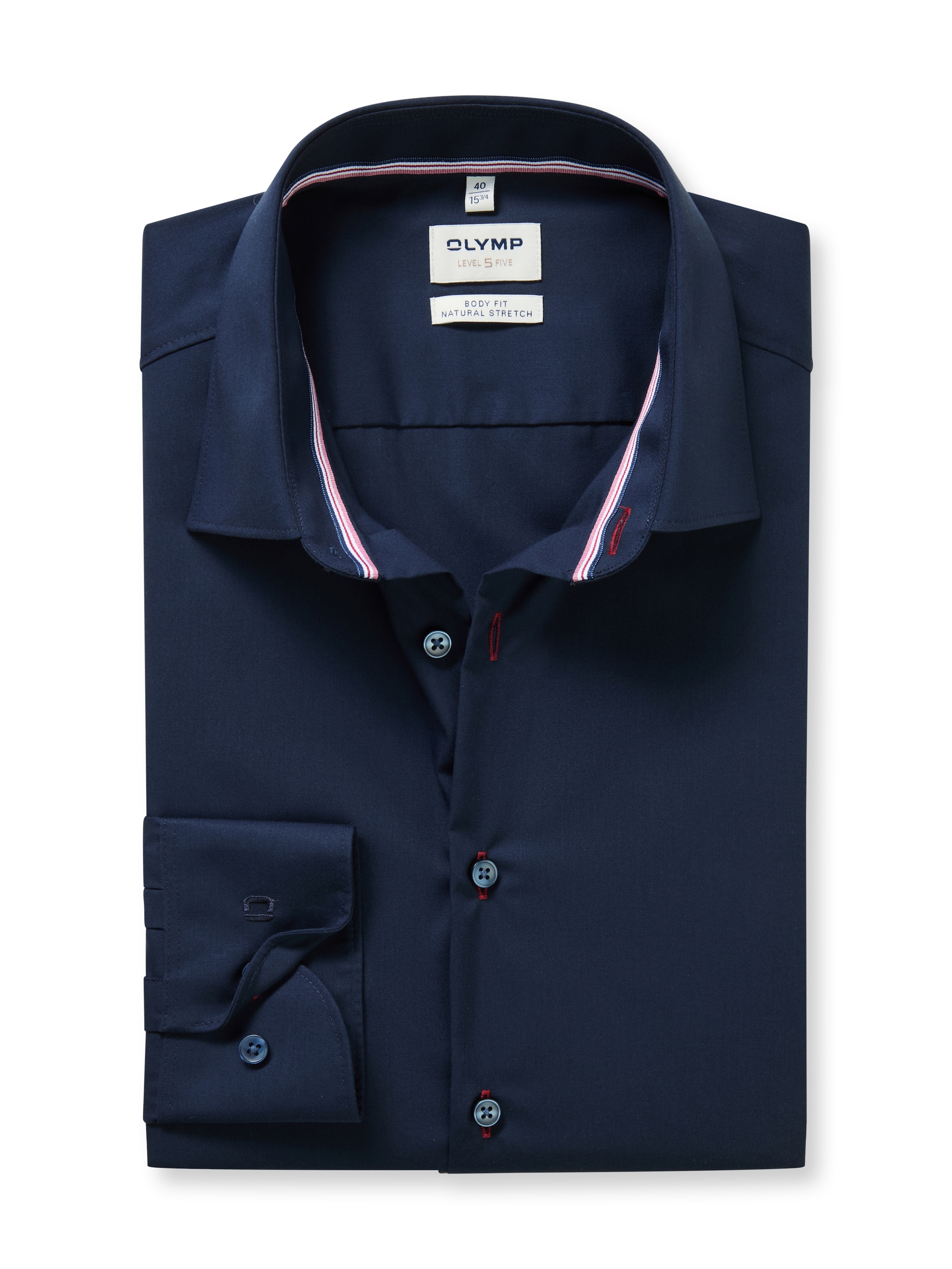 OLYMP Langarmhemd »Level Five« Businesshemd, body fit, Kentkragen