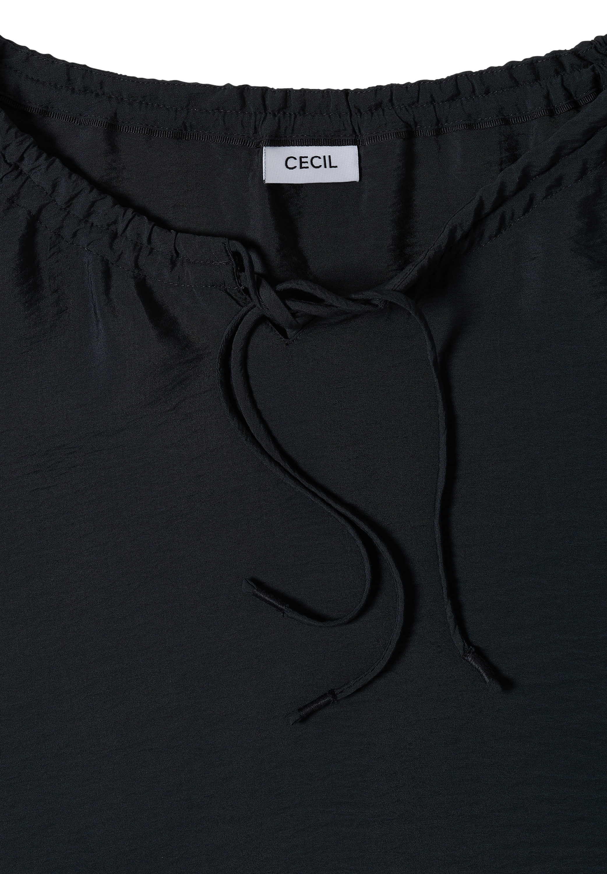 Cecil Carmenbluse Sommerbluse, Viskosemix, Carmenausschnitt