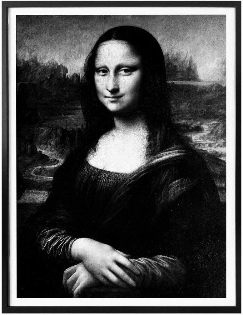 Wall-Art Poster »Mona Lisa«, Menschen, (1 St.), Poster ohne Bilderrahmen