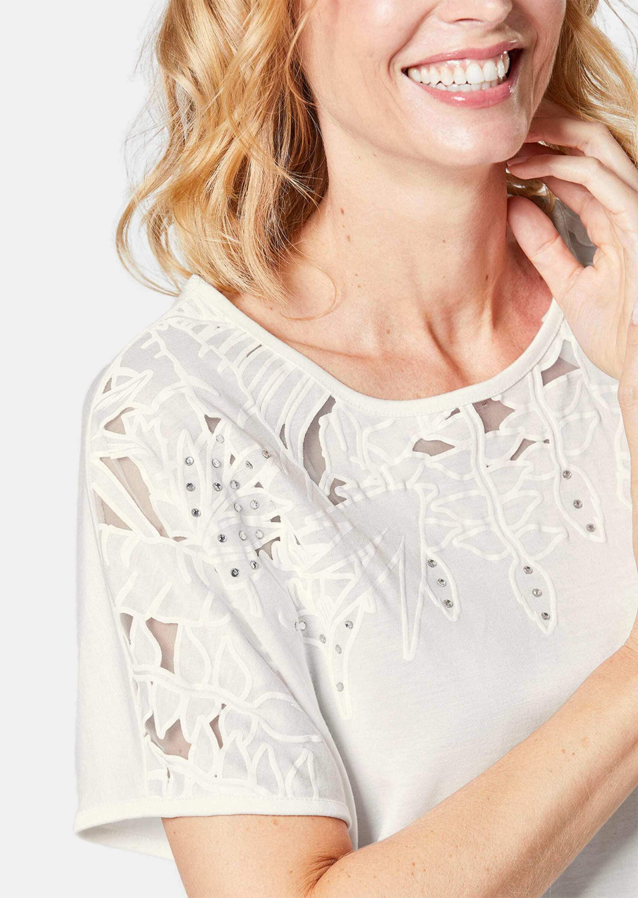 GOLDNER Kurzarmshirt »Ausbrenner-Shirt«