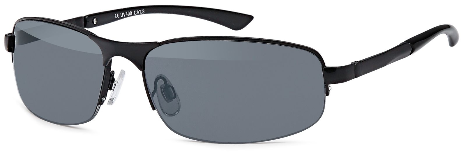 styleBREAKER Sonnenbrille »Sonnenbrille Halbrand mit Rechteckigen Gläsern« 1 Stk.