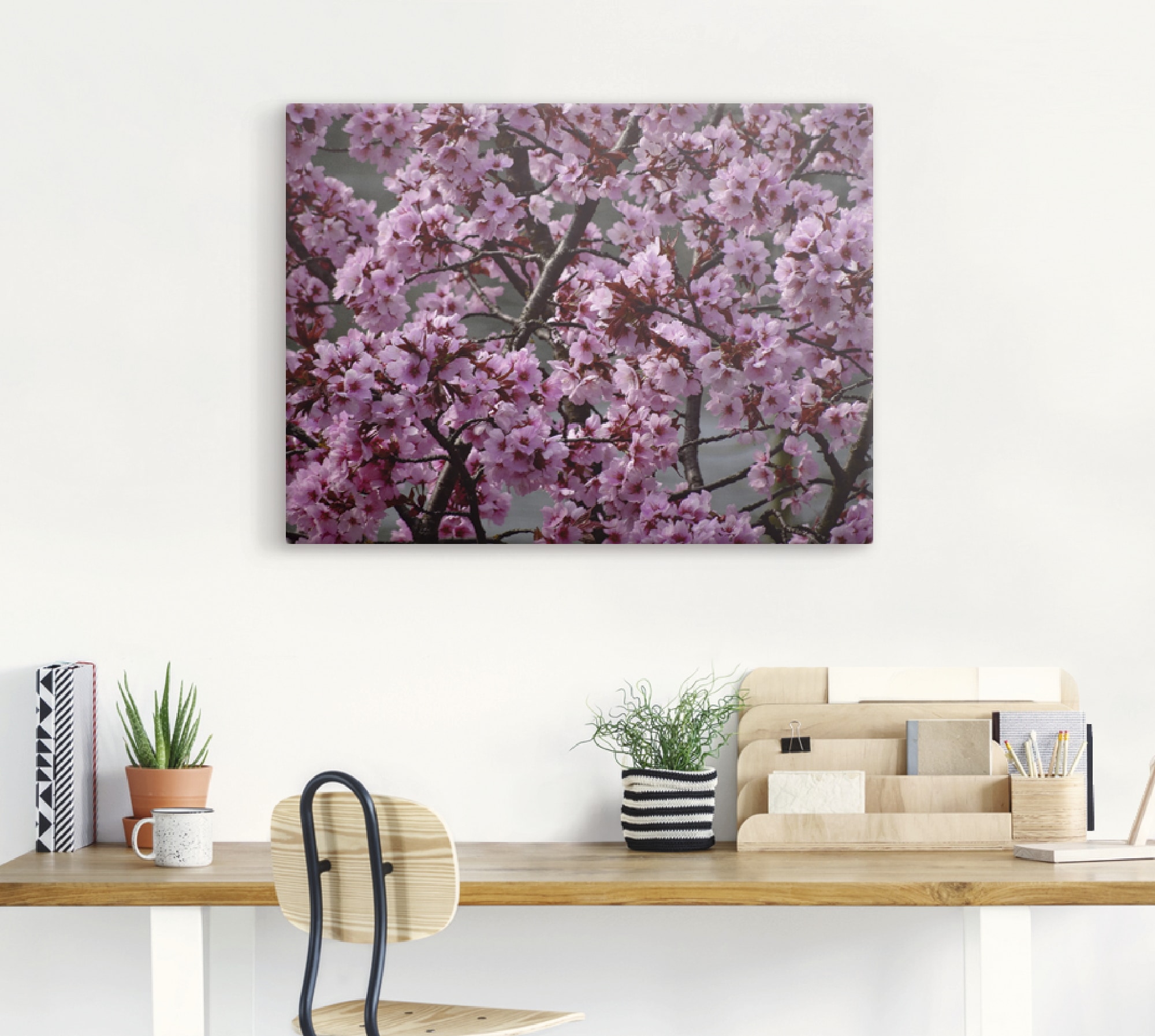 Artland Wandbild »Japanische Zierkirschen Blüte«, Bäume, (1 St.), als Leinwandbild, Poster in verschied. Größen