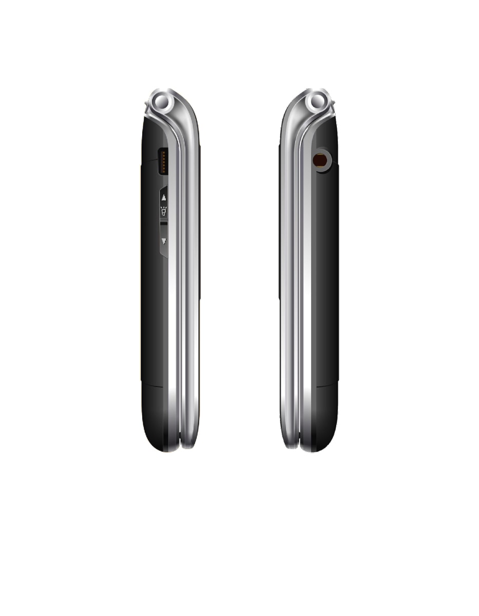 Beafon Klapphandy »SL605«, Schwarz/Silber