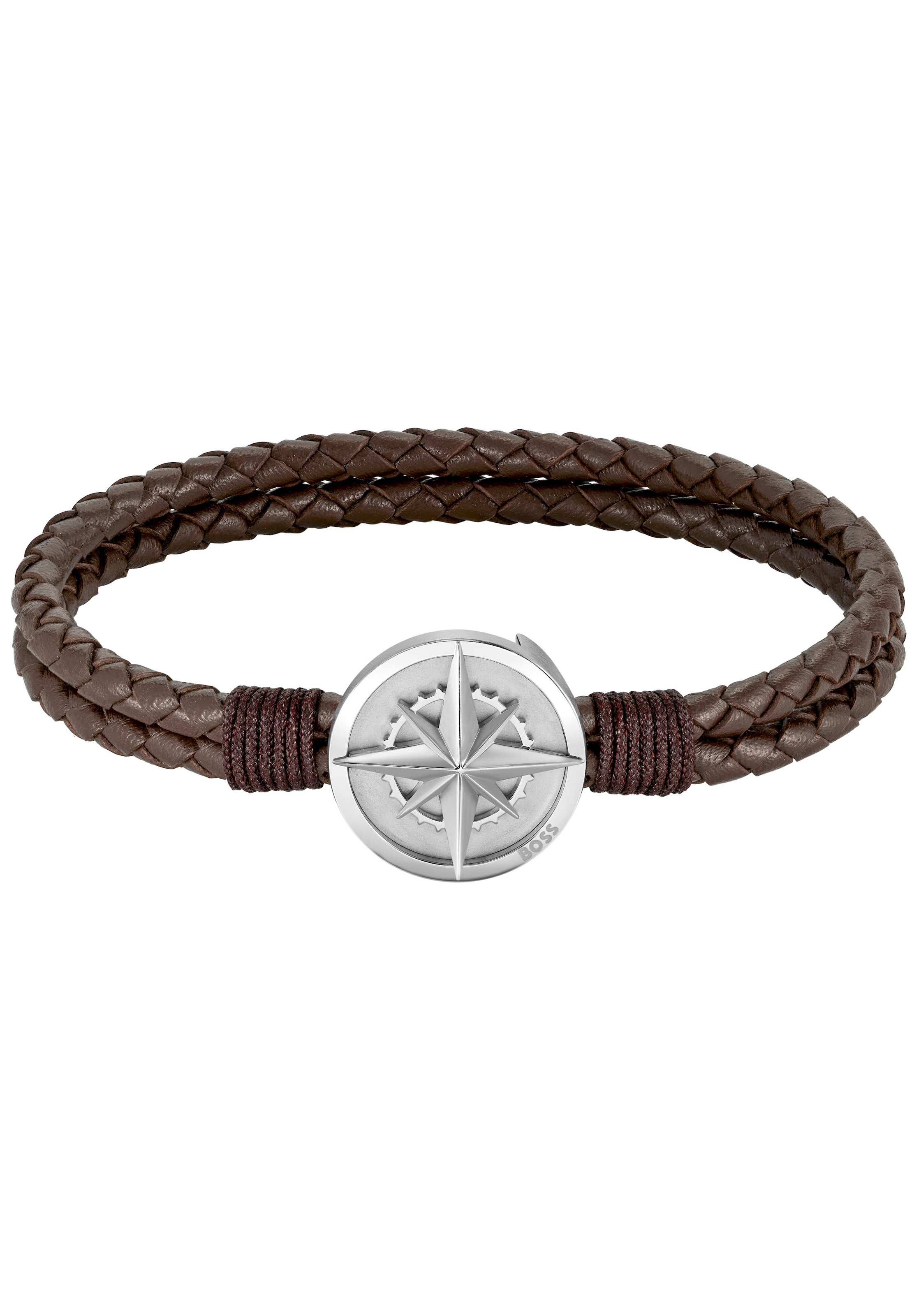 Armband »Schmuck Edelstahl Armschmuck Lederarmband NORTH«