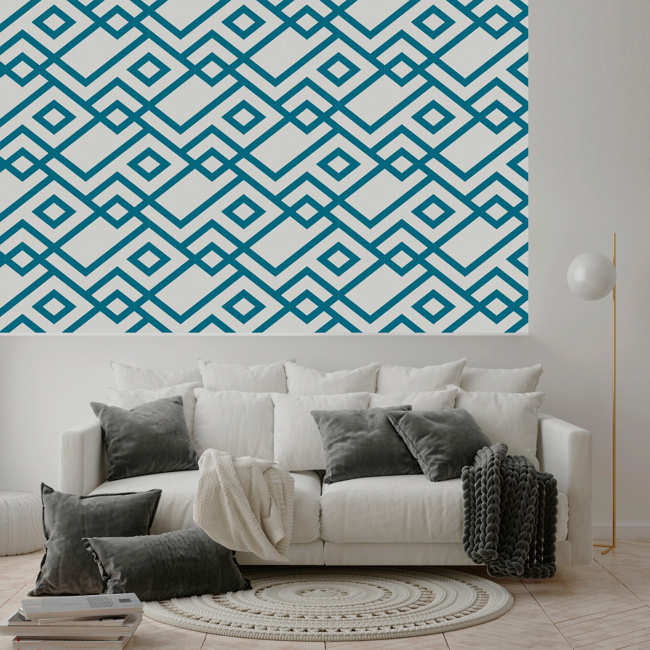 queence Vinyltapete »Dagmar« 3D-Optik | Motiv | bedruckt | clean glatt 90x250cm, selbstklebend, kinderleichte Anbringung, , Sticker