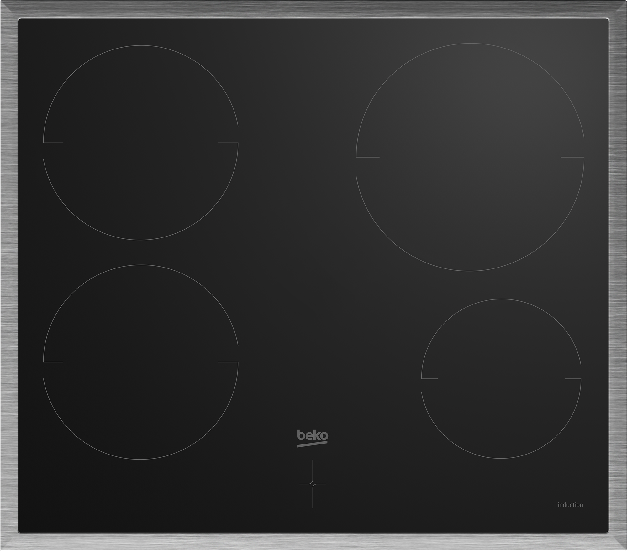 BEKO Induktions Herd-Set »BBUM17341BE«, mit 2-fach-Teleskopauszug, (Set), Heißluft mit Ringheizkörper