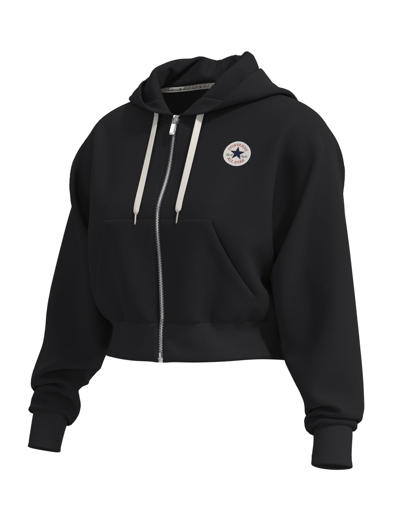 Converse Kapuzensweatjacke »SIGNATURE FULL-ZIP« mit Full-Zip, aus Baumwolle und Polyester, in den Größen XS bis XXL