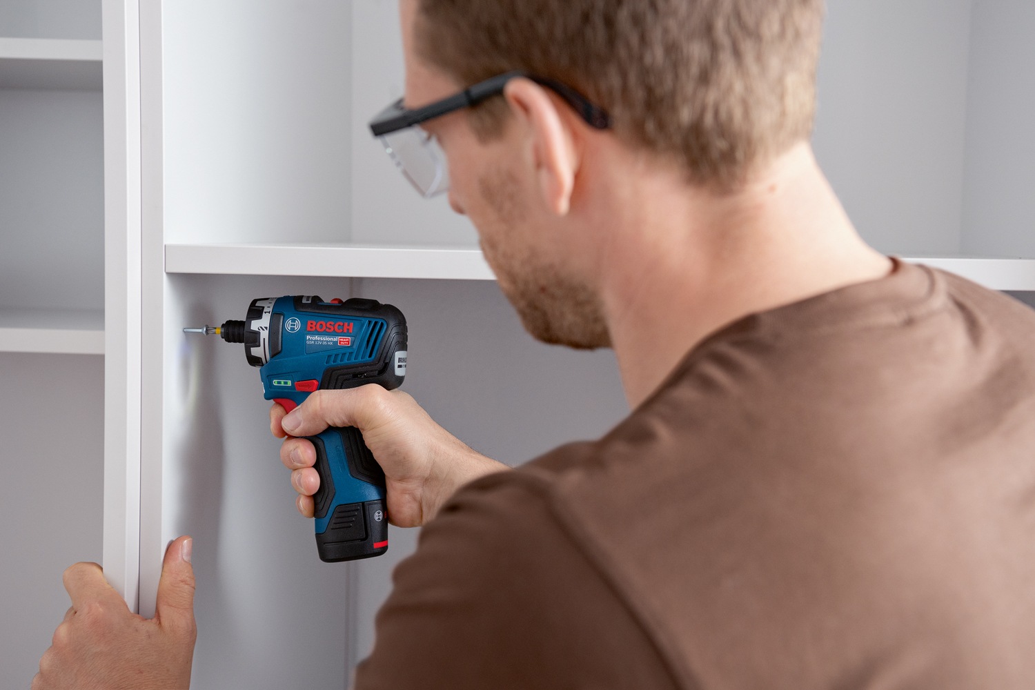 Bosch Professional Akku-Bohrschrauber »»GSR 12V-35 HX««, Inkl. 2x 3,0Ah Akkus und Schnellladegerät GAL 12V-40, in L-BOXX