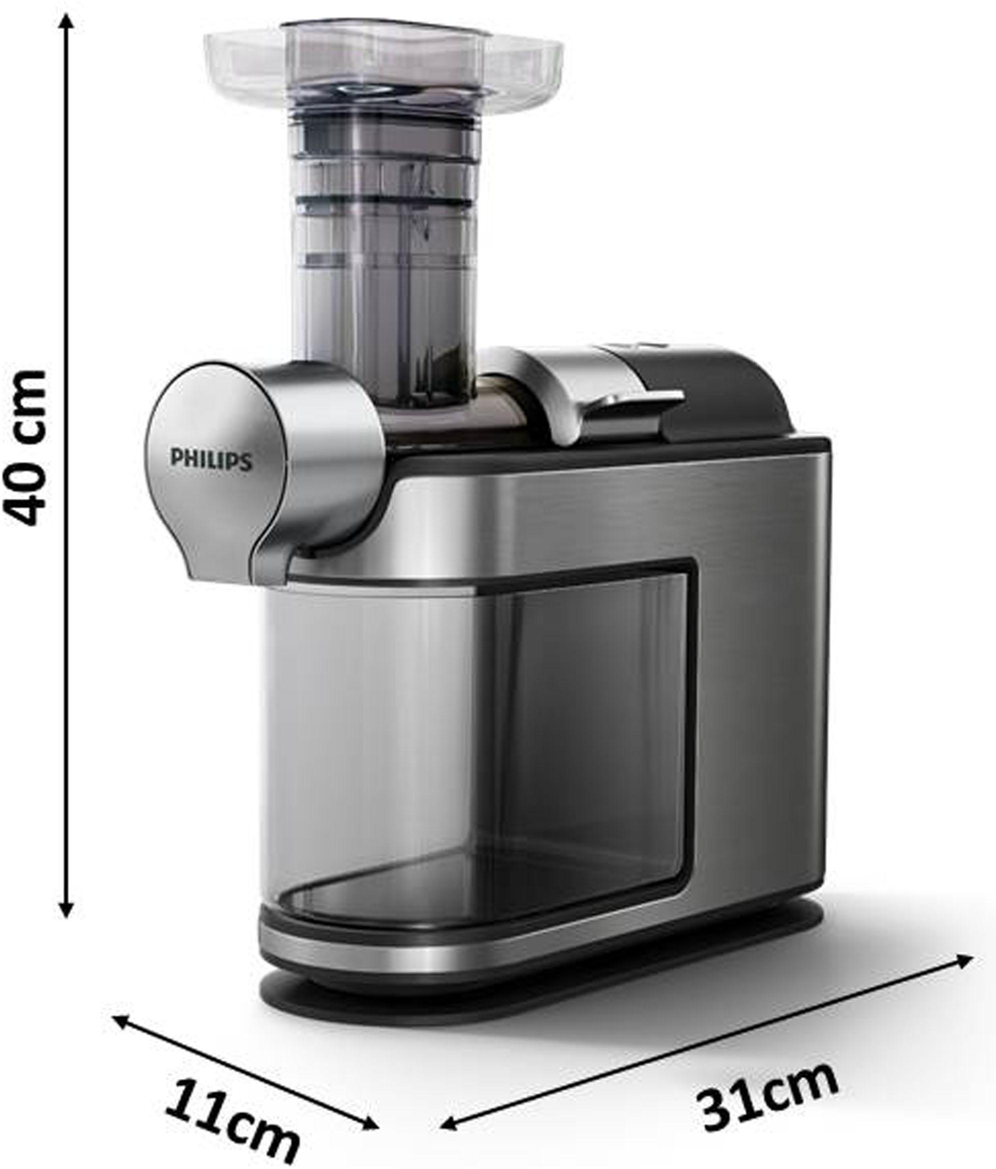 Philips Slow Juicer »HR1949/20«, 200 W, Avance Collection, mit Tropfstop, QuickClean und 1 l Saftbehälter