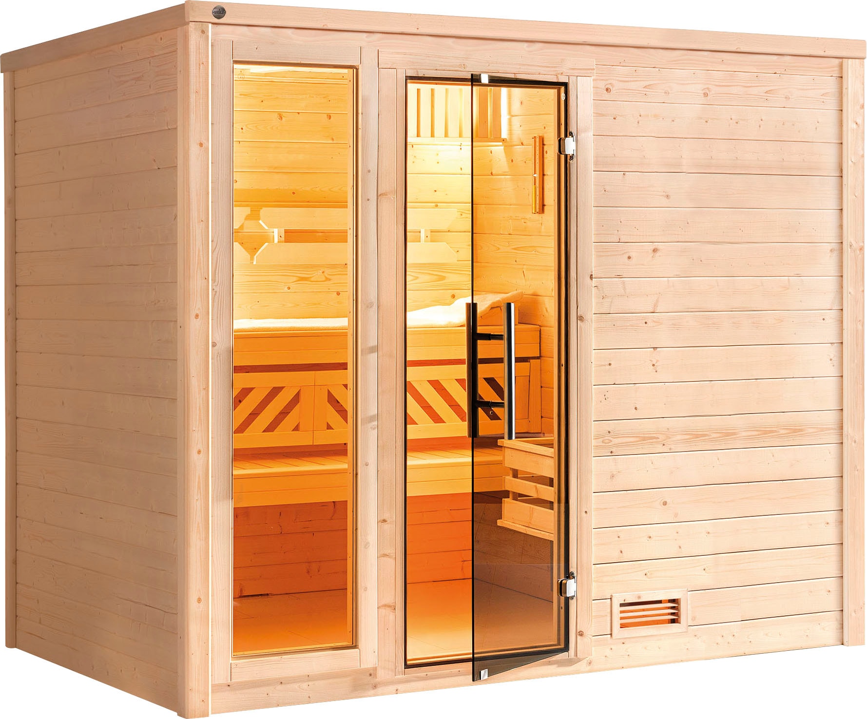 weka Sauna »Bergen« Set,  7,5 kW-Ofen mit digitaler Steuerung